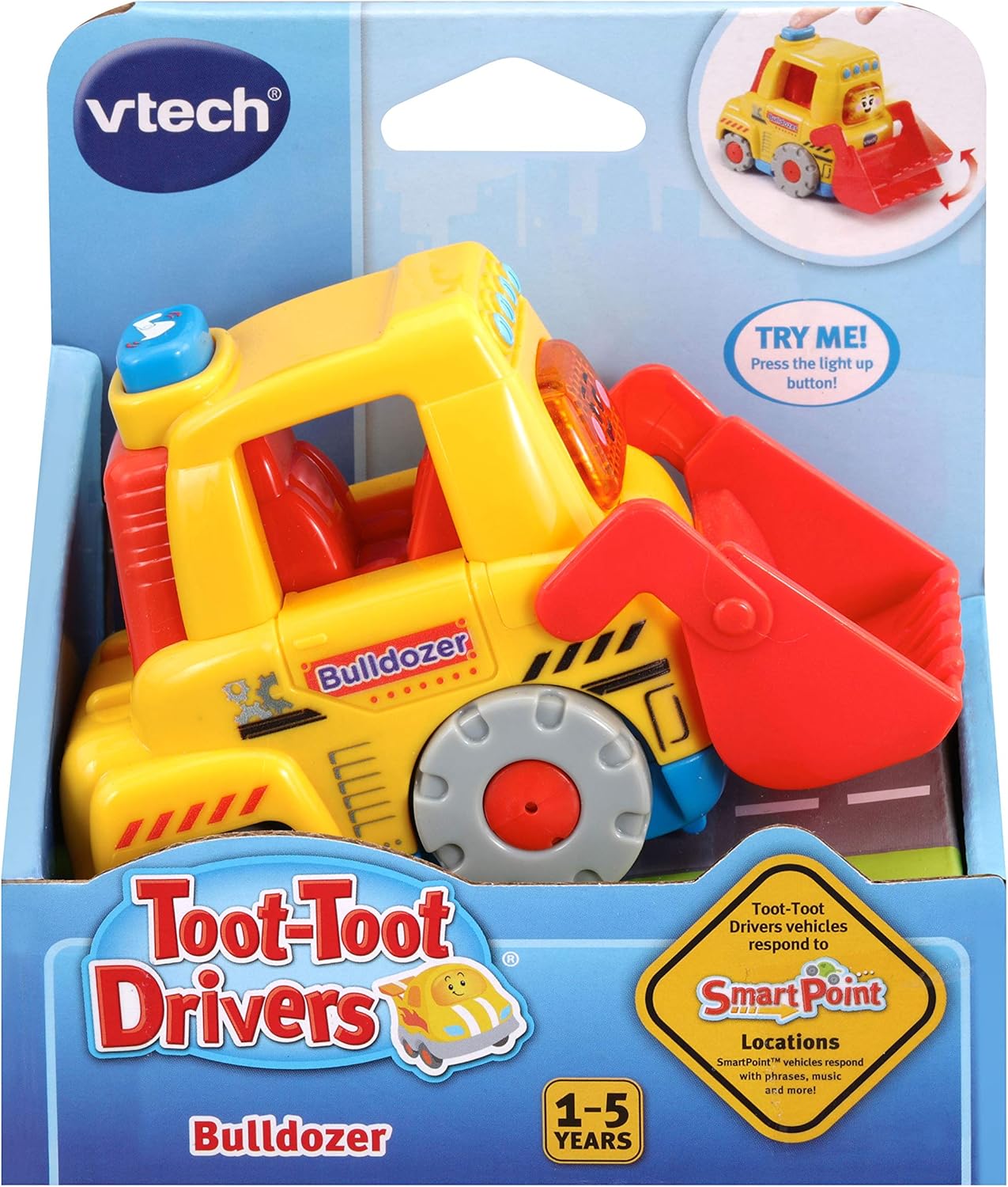 VTech Toot-Toot Drivers Bulldozer - Interactive Musical Vehicle for Toddlers 3