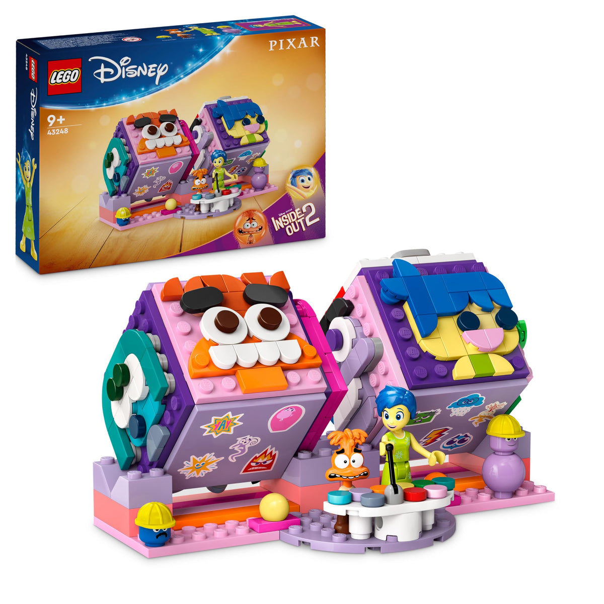 LEGO Disney Pixar Inside Out 2 Mood Cubes Playset - 394 Pieces, Age 9+