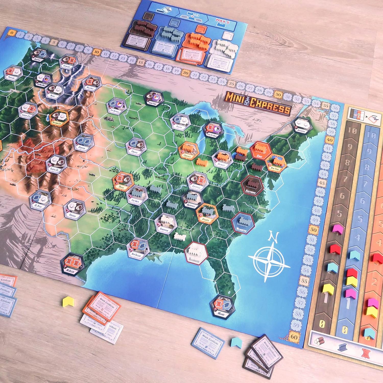 Moaideas Game Design Mini Express Board Game 4