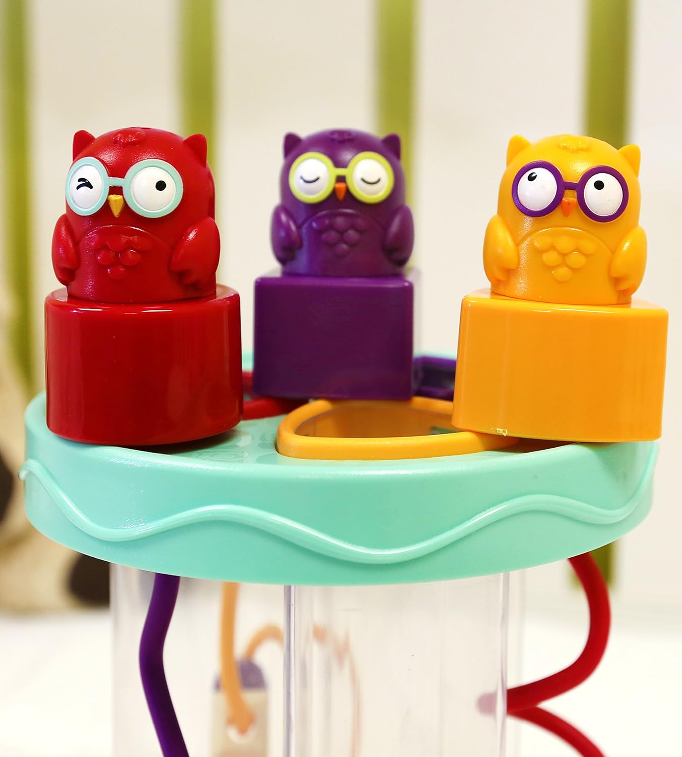 B. Toys Hooty-Hoo Owl Shape Sorter - Educational Baby Toy with Bead Maze & Whacky Sounds 5