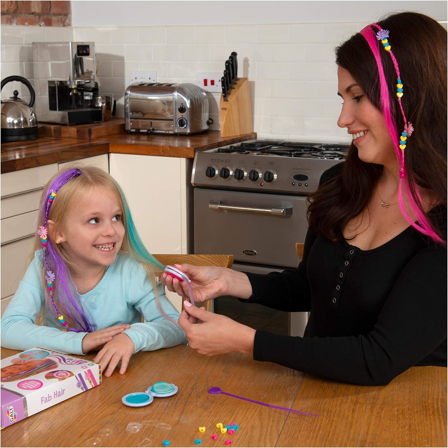 Galt Toys, Fab Hair, Hair Chalk Kit and Extensions for Children, Ages 6 Years Plus 3