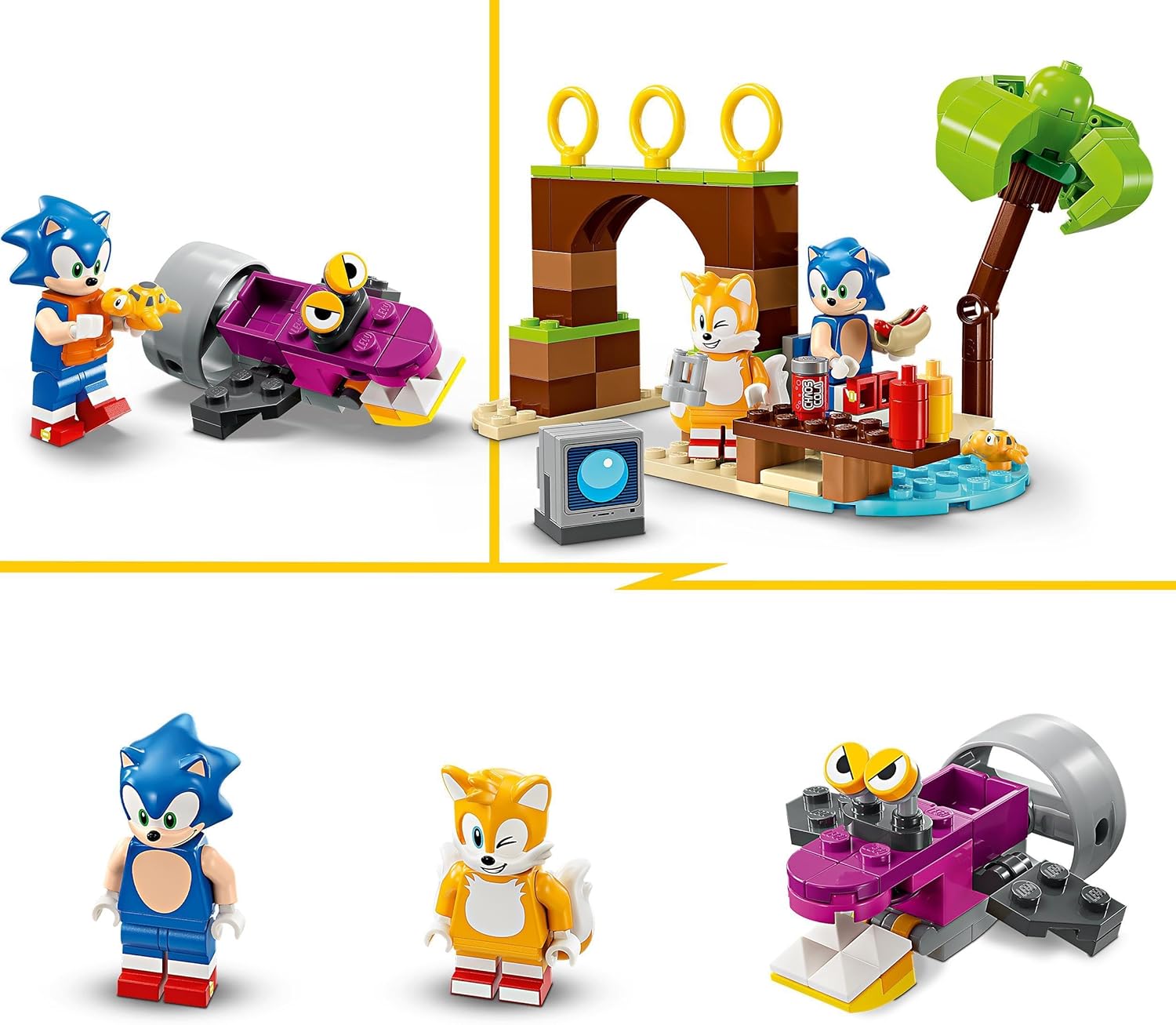 LEGO Sonic the Hedgehog 76997 Tails’ Adventure Boat Playset for 8+
