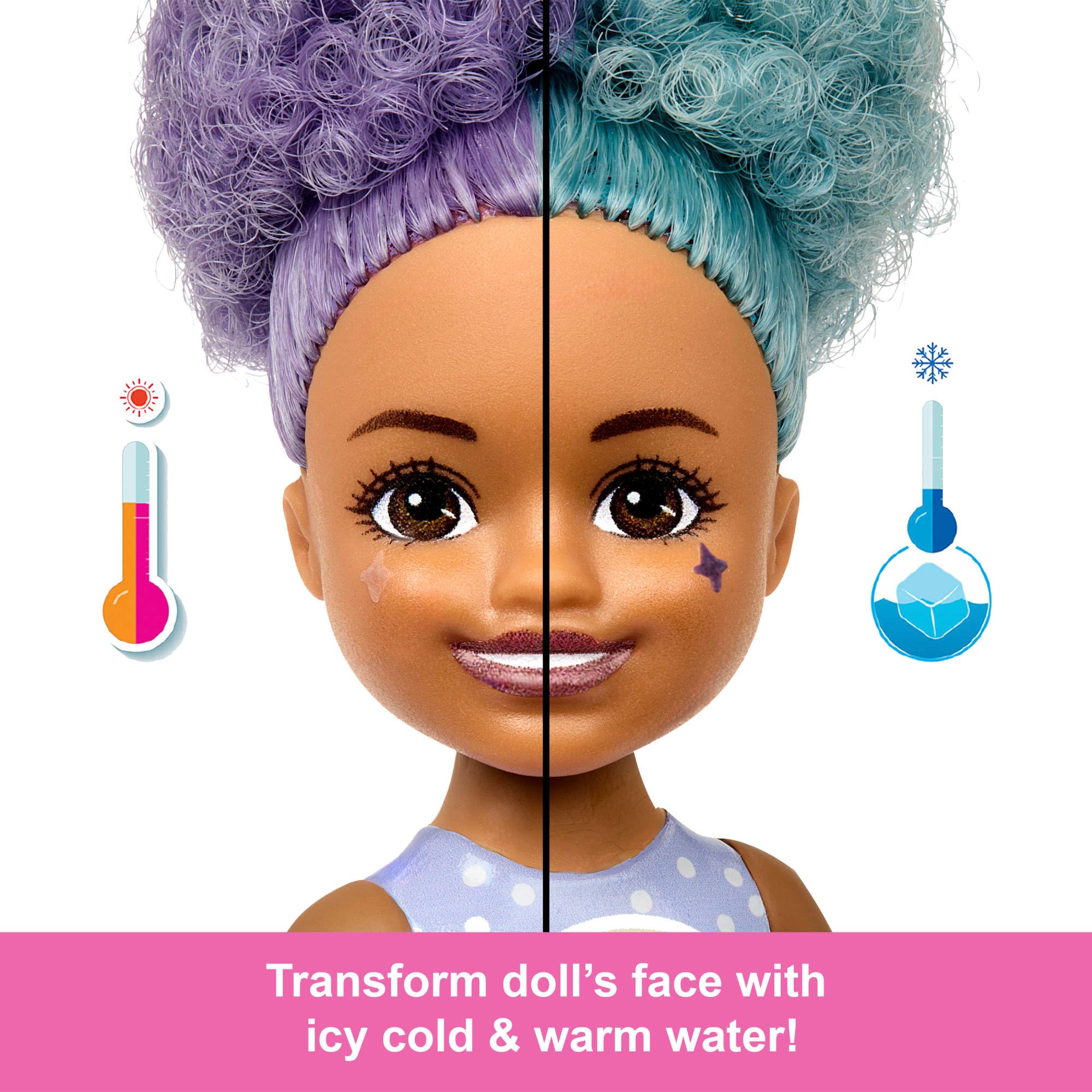 Barbie Chelsea Pop Reveal Doll Set - Treat Series with 5 Surprises, Scented & Color-Changing Play 4