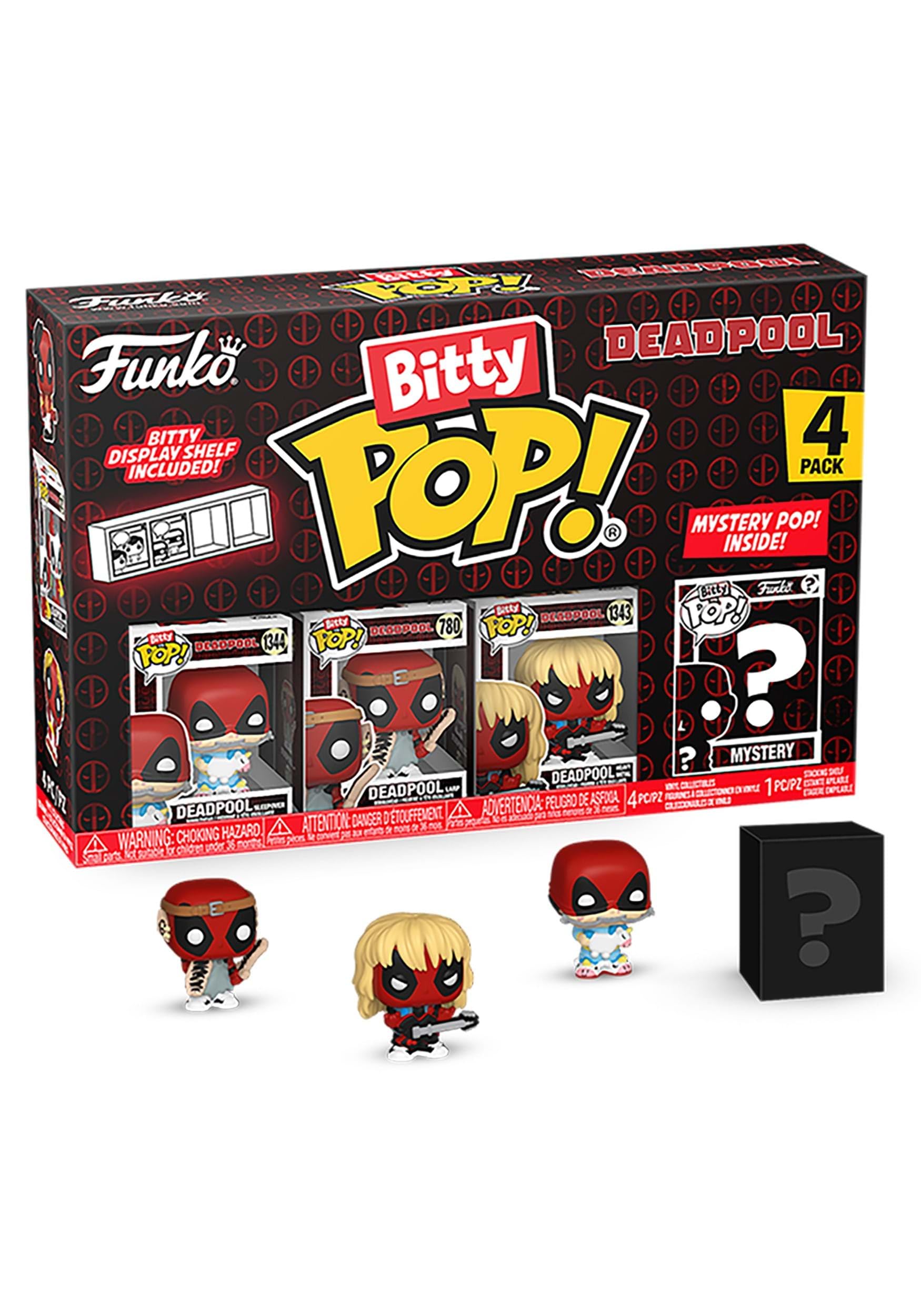 Funko Bitty Pop! Deadpool - Sleepover, Larp, Heavy Metal Vinyl Figures 3
