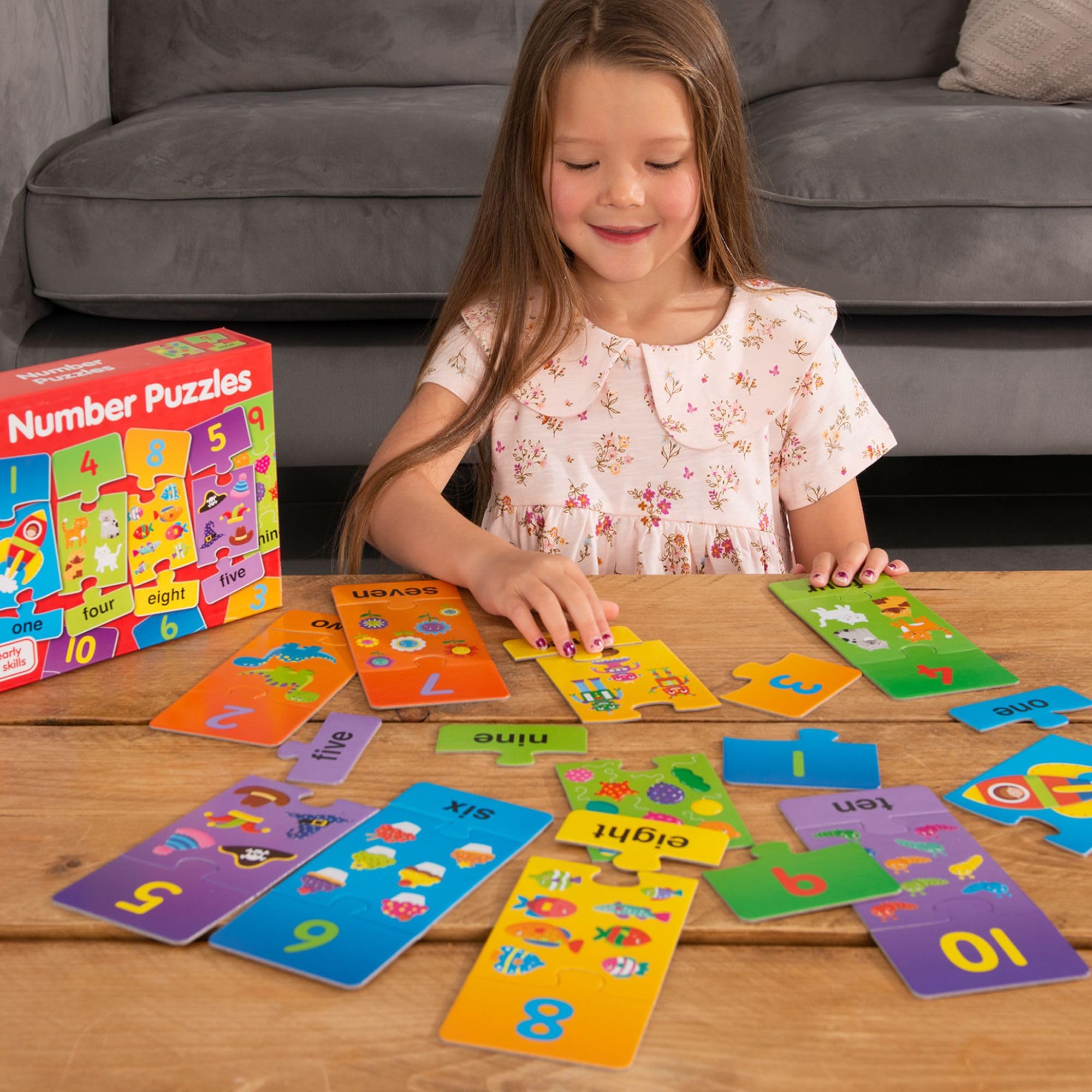 Galt Toys Number Puzzles - Educational 3-Piece Jigsaw Set for Kids 3-5 Years 12