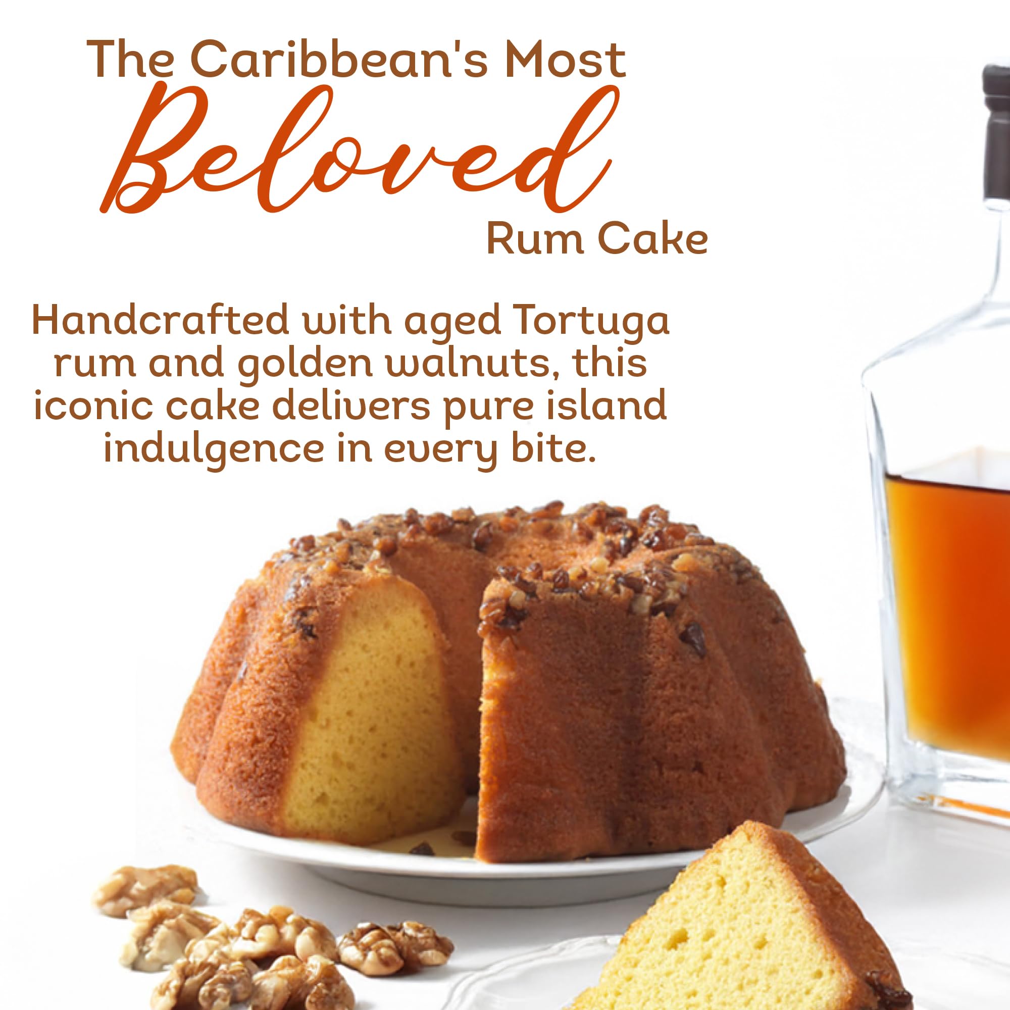 Tortuga Golden Original Rum Cake with Walnuts, 454g 13
