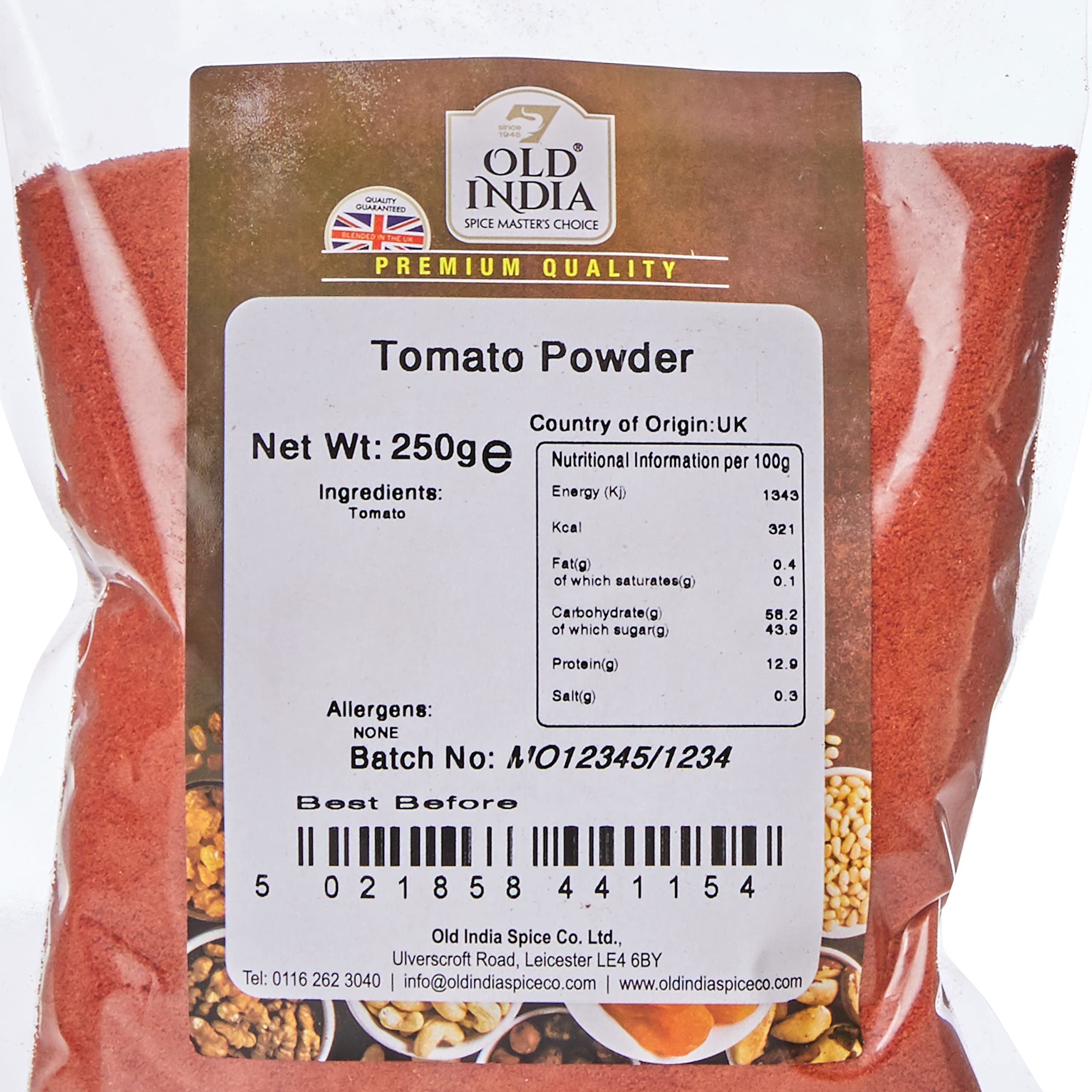 Old India Tomato Powder - 100% Natural Indian Seasoning | 250g