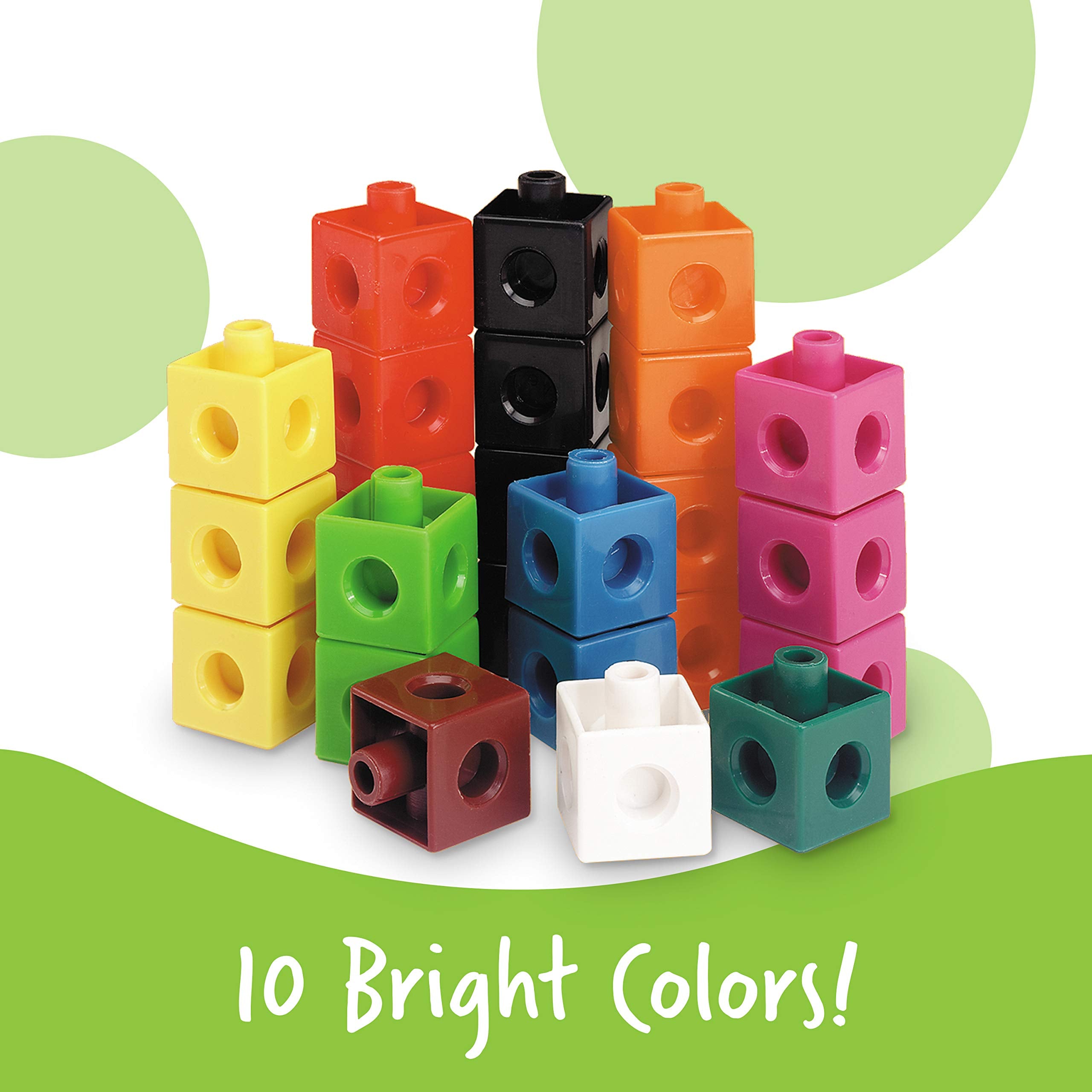 Learning Resources Snap Cubes - Connecting Math Cubes for Ages 5-9 5