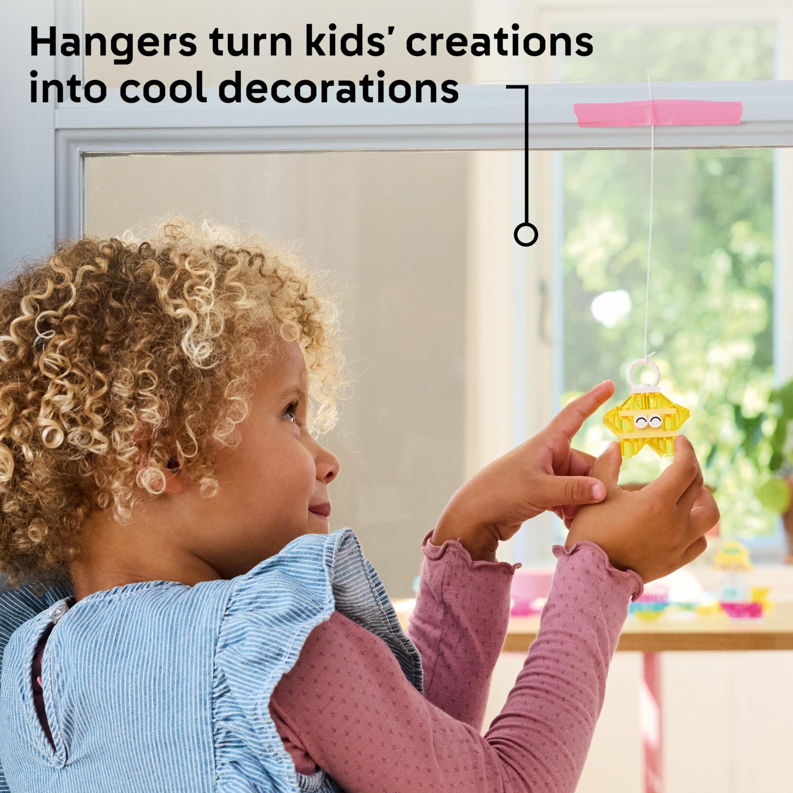 LEGO Classic Magical Transparent Box - 340-Piece Colorful Building Set for Kids 5+