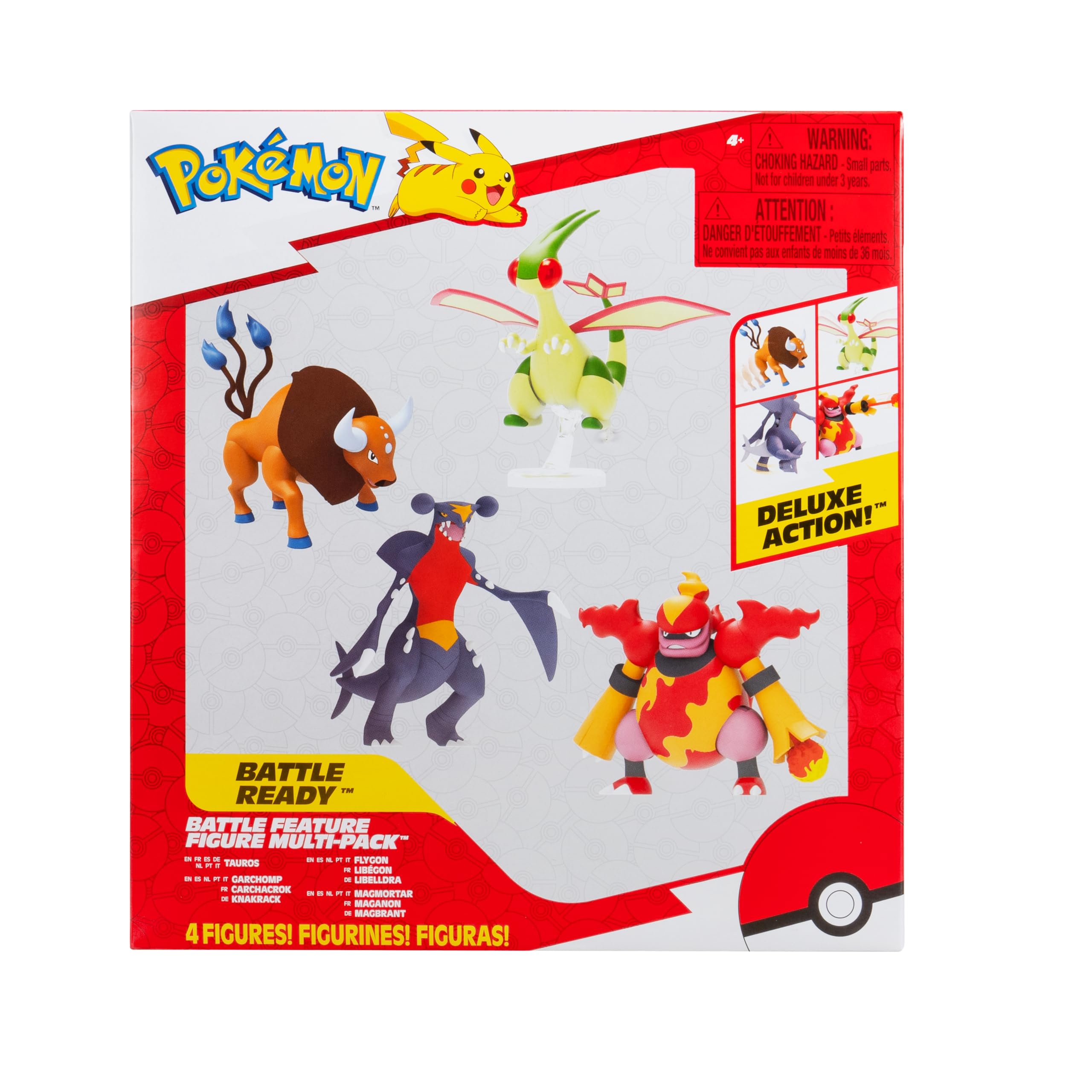 Pokémon Battle Feature Figure 4 Pack - 4.5-Inch Battle Ready Figures with Articulated Limbs 8