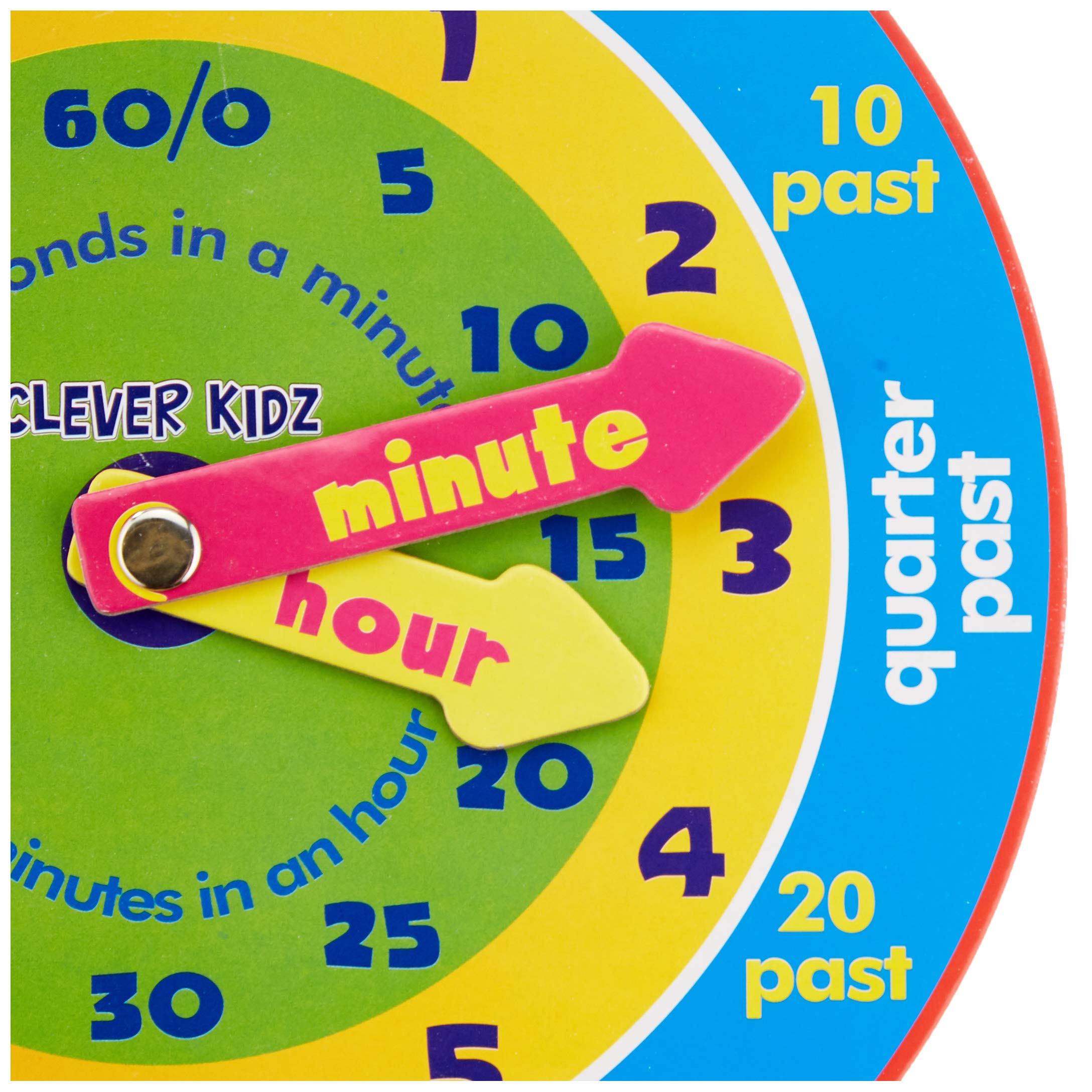 Premier Stationery Clever Kidz Magnetische Clever-Uhr – Pädagogisches Lernspielzeug für Kinder 7