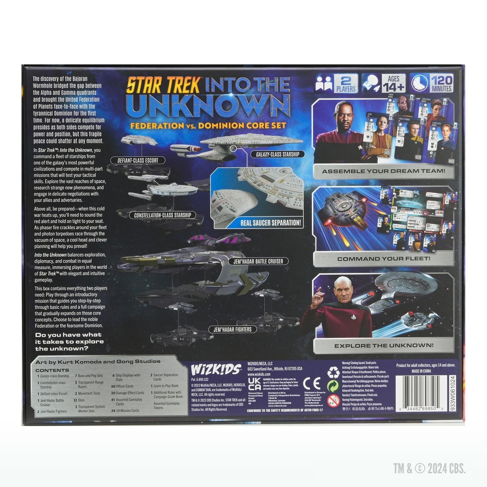 WizKids Star Trek: Into The Unknown - Federation vs. Dominion Core Set Board Game | Ages 15+