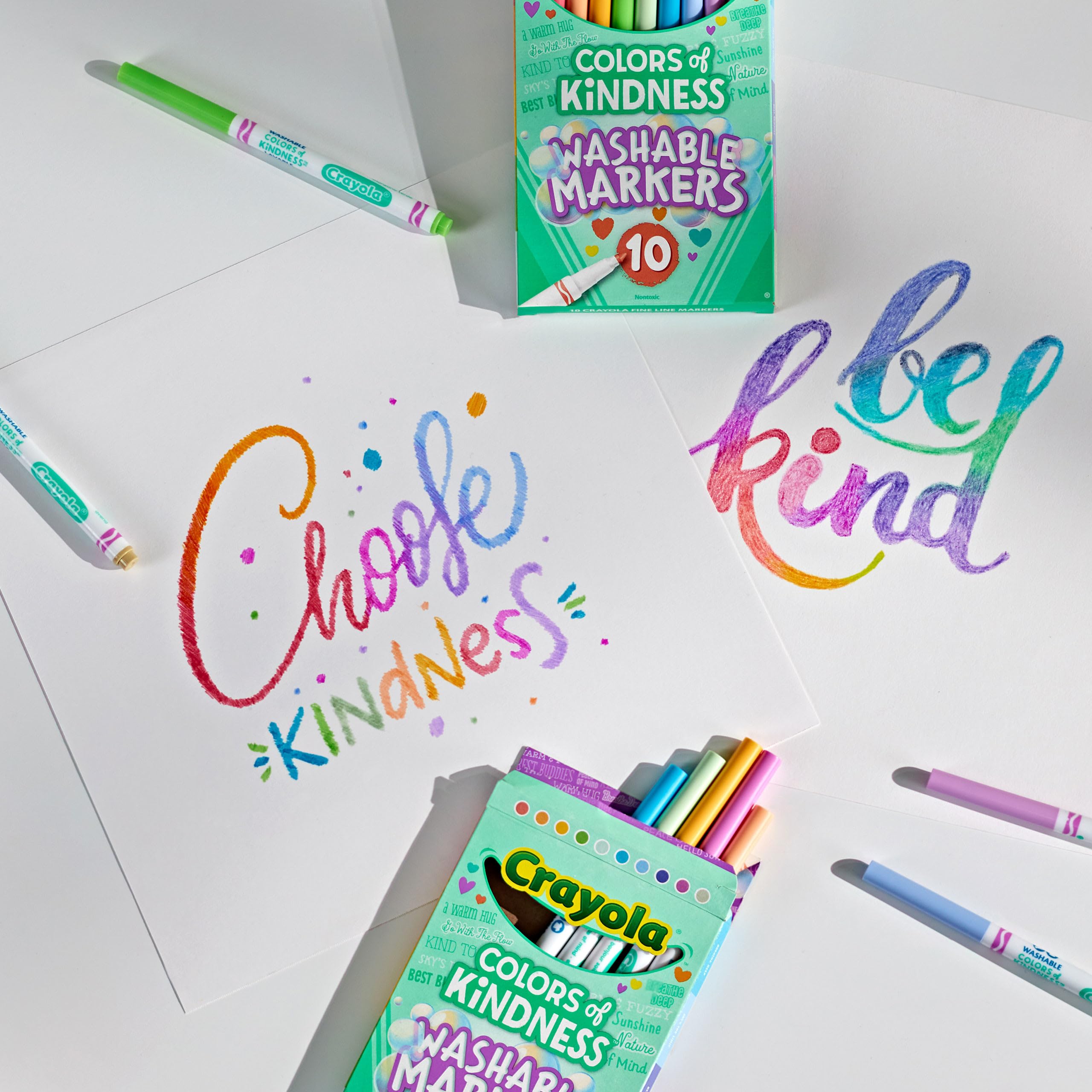 CRAYOLA Colours of Kindness Washable Fine Line Markers - Assorted Colors (58-7827) 8