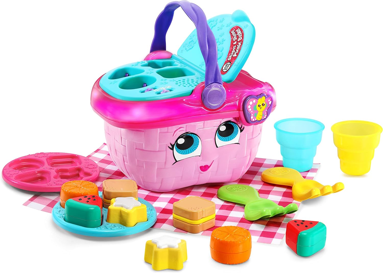 LeapFrog Shapes & Sharing Picnic Basket - Interactive Educational Toy for Ages 6-36 Months