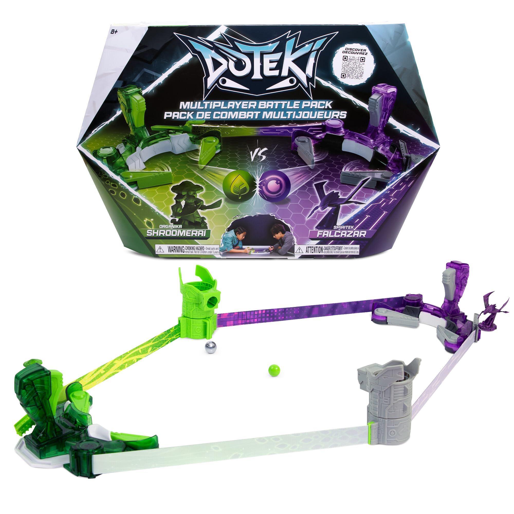 Doteki TOMY Multiplayer Battle Pack - Organika & Spiritek Champion Set | Ages 8+ | 2+ Players 2