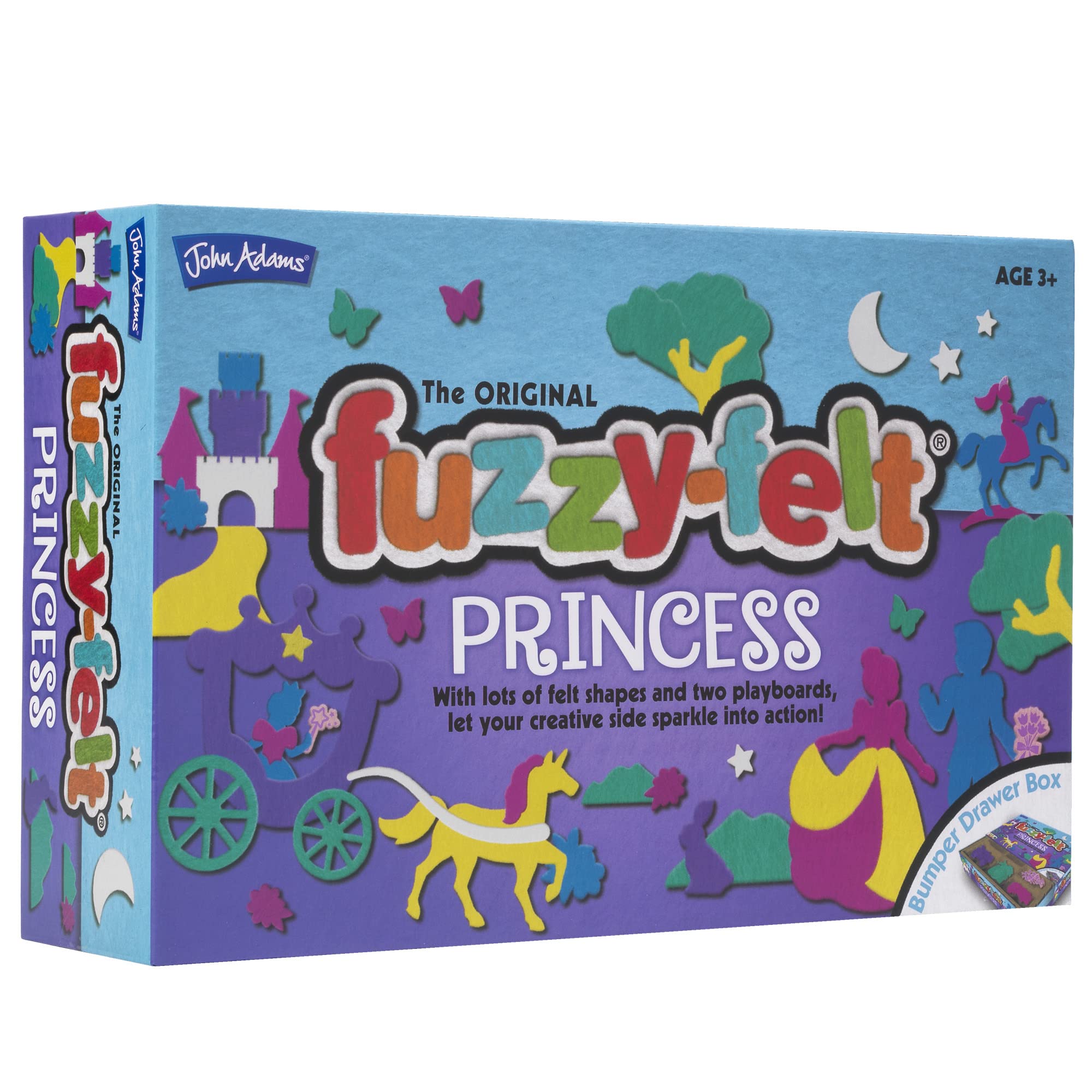 Fuzzy Felt Princess Drawer Set - 200+ Piece Craft Kit for Creative Play