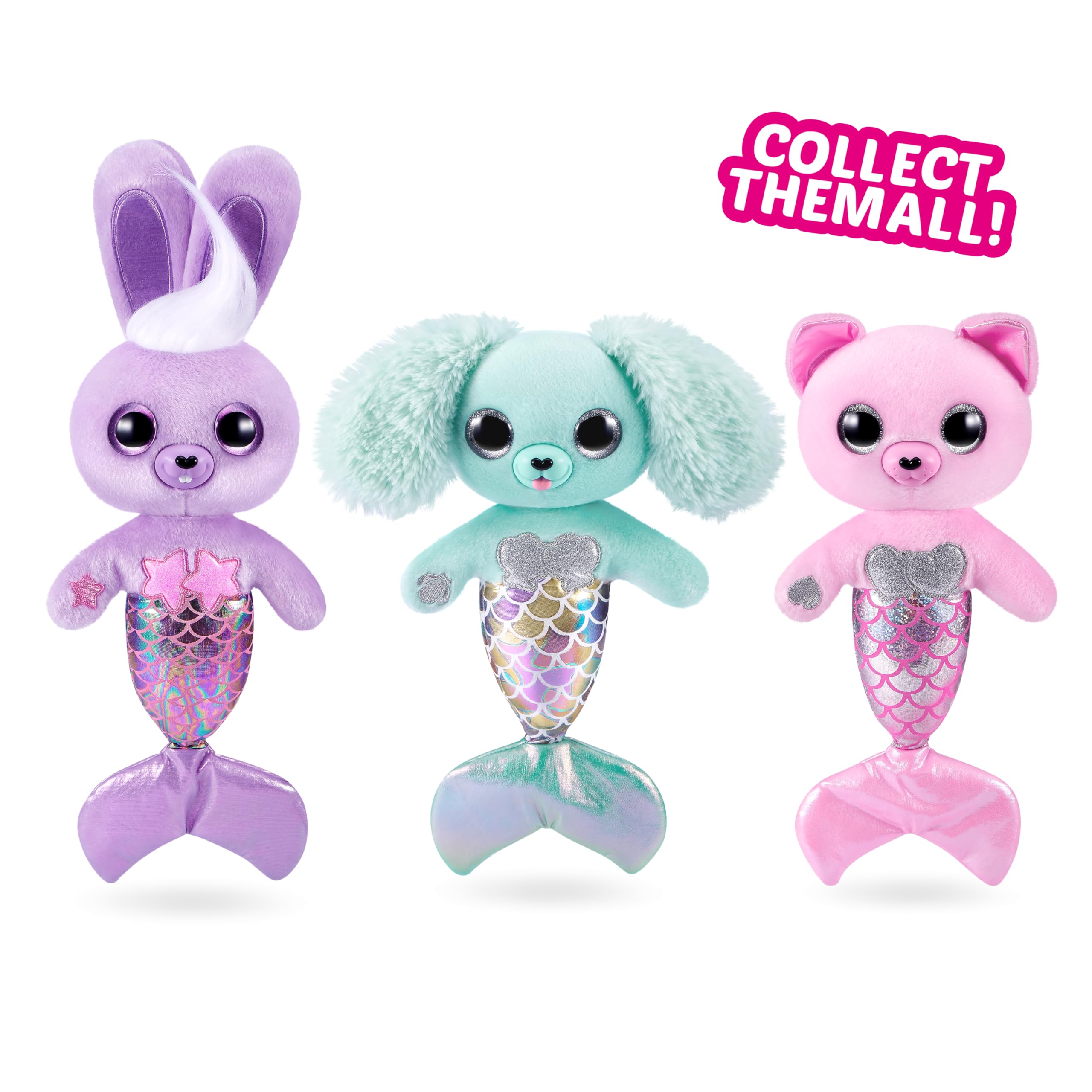 Pets Alive Furmaids by ZURU - Purple Bunny Mermaid Plush with Lights, Sounds & Interactive Play for Girls 4