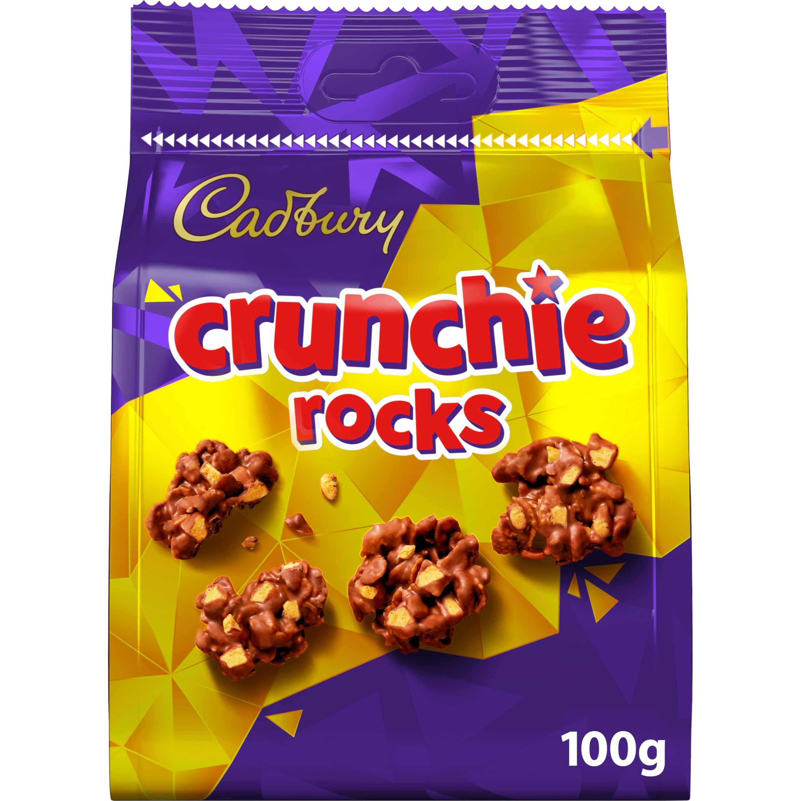 Cadbury Milk Chocolate Crunchie Rocks with Honeycomb, Bite Size Sharing Bag