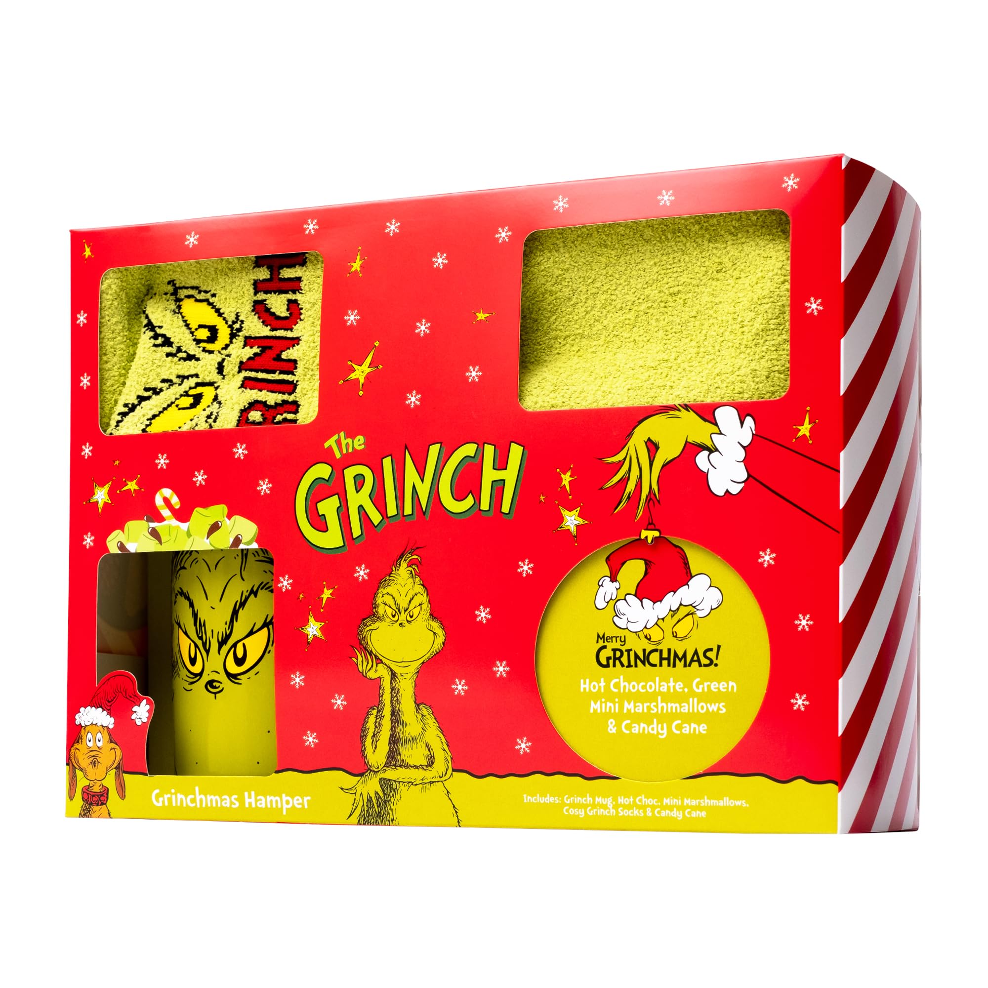 Grinch Hot Chocolate Gift Set with Mug and Socks - Hot Chocolate & Marshmallows 7