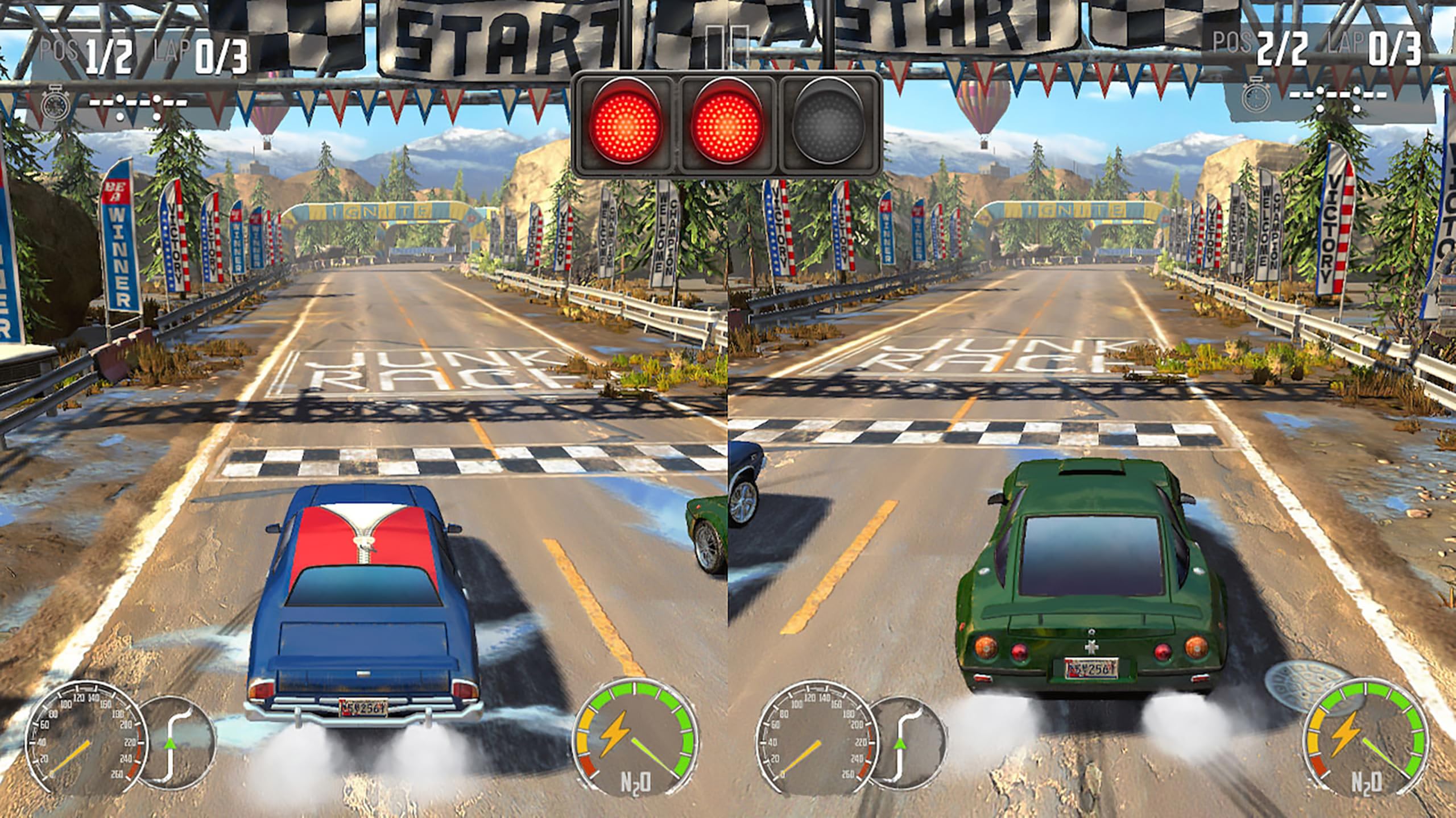 Turbo Boost Racing Kit - PlayStation 5 with Dual LED Racing Wheels 12