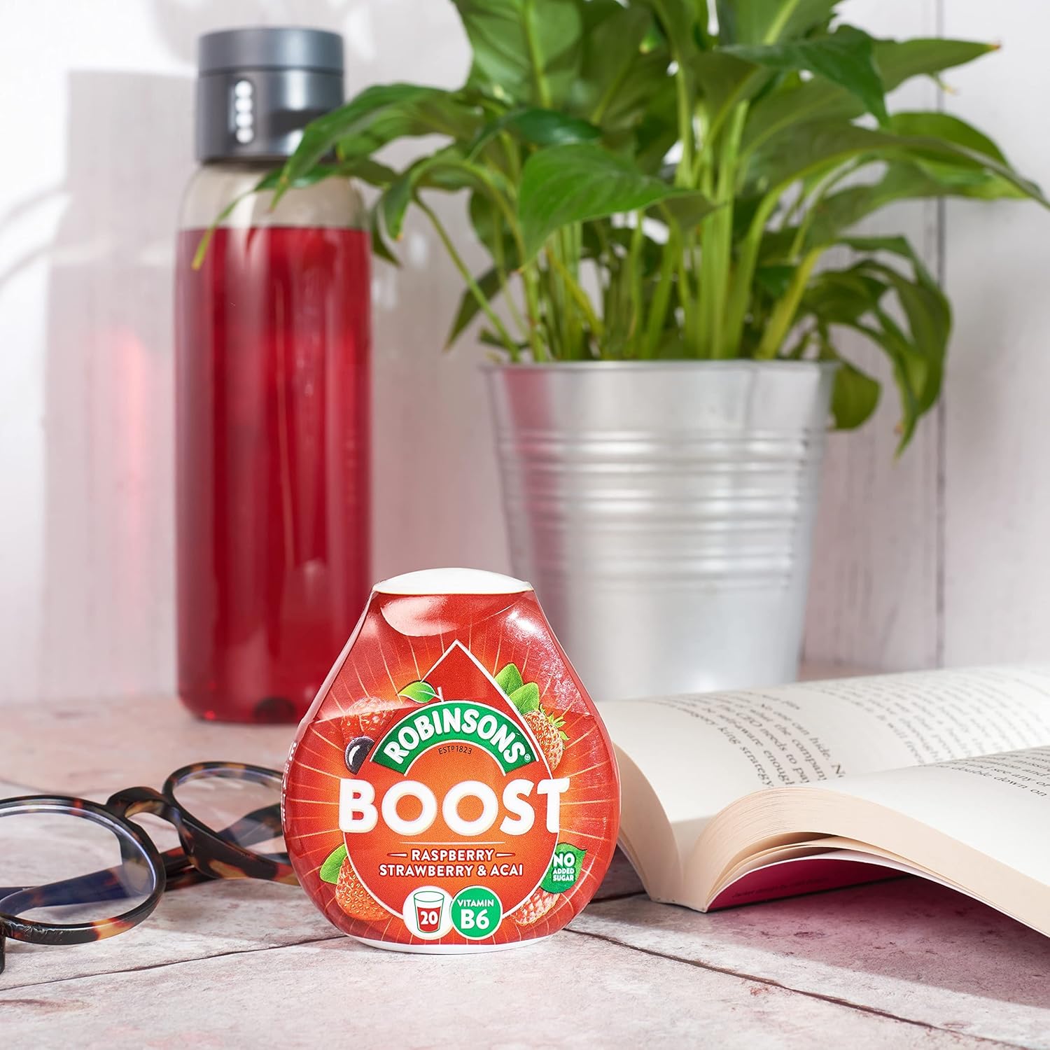Robinsons Boost Benefit Drops Raspberry, Strawberry & Acai with Vitamin B6 – No Added Sugar Squash Concentrate 3