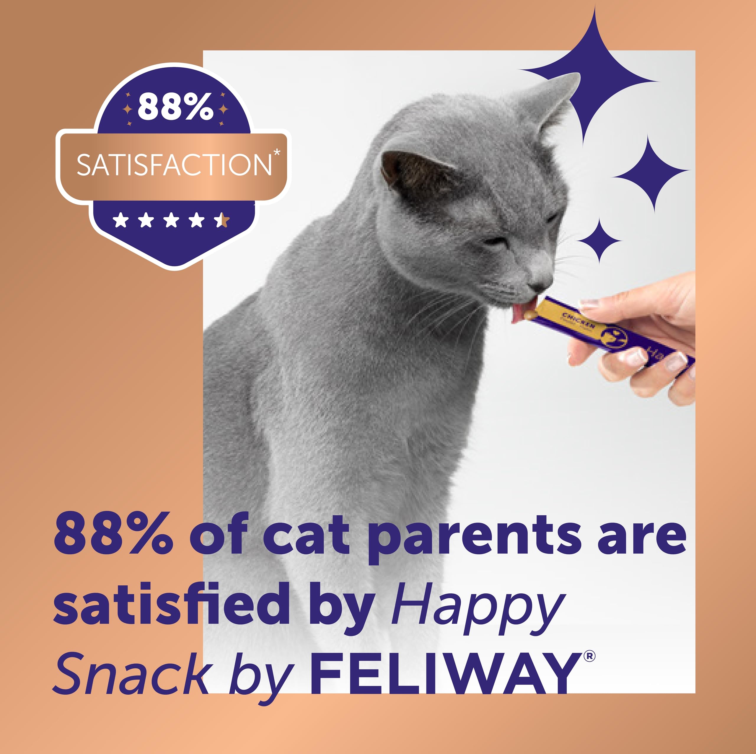 Feliway Happy Snack Calming Creamy Cat Treats - Chicken Flavor | 6 Sticks 4