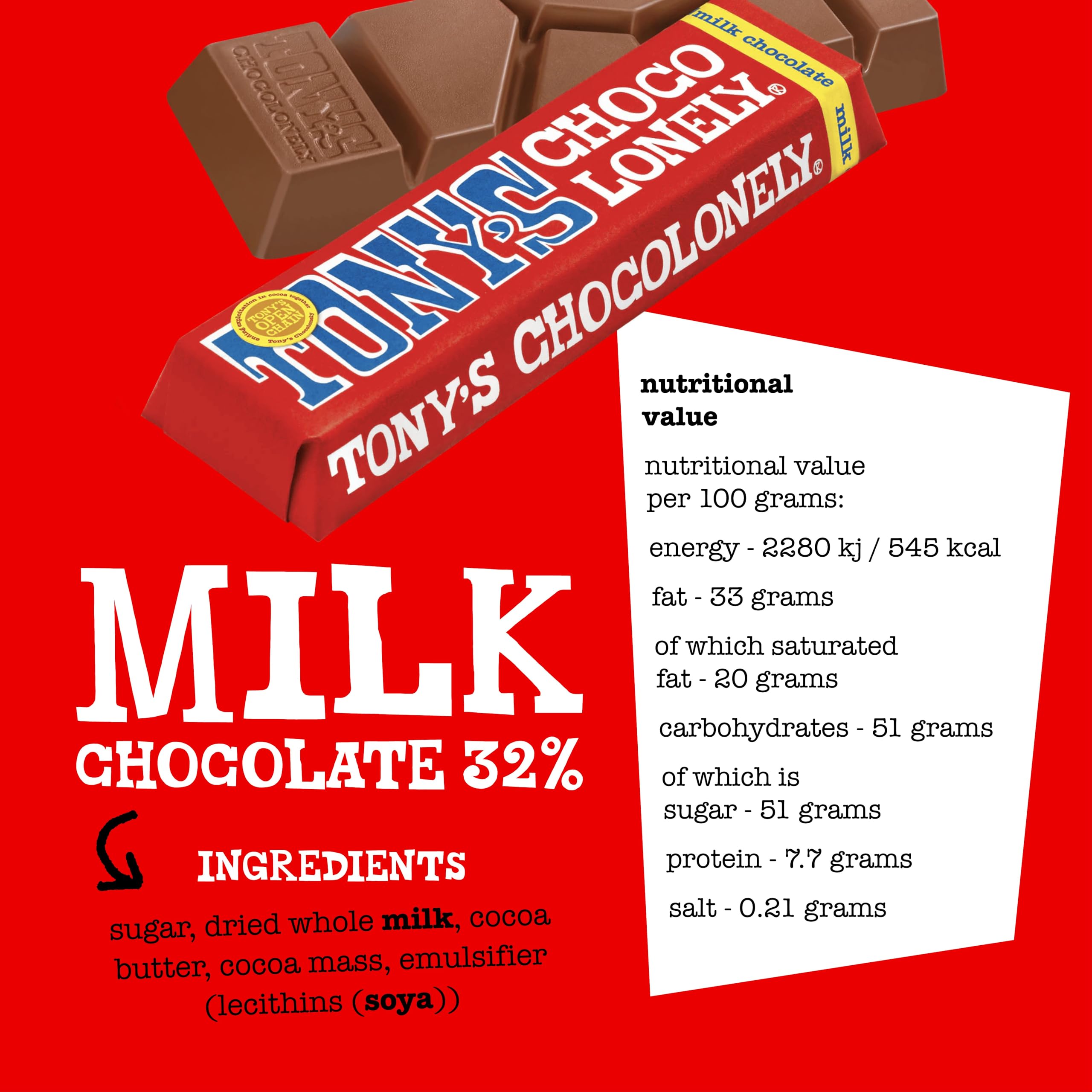 Tony's Chocolonely Extended Rainbow Tasting Pack - 8 Bars, 385g, Assorted Flavours 5