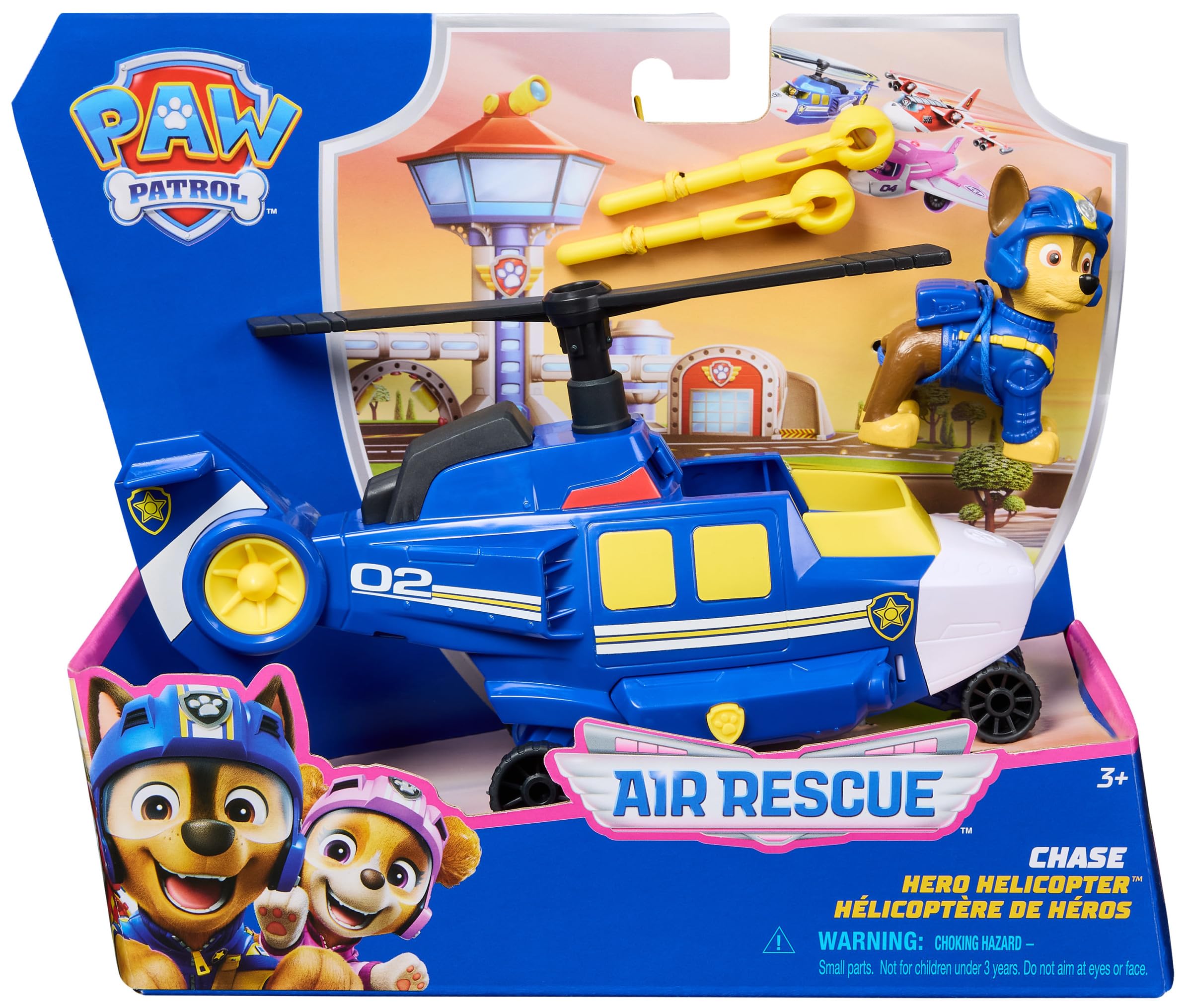 Paw Patrol: Air Rescue Chase Action Figure & Hero Helicopter Toy with Projectiles - Ages 3-9 8