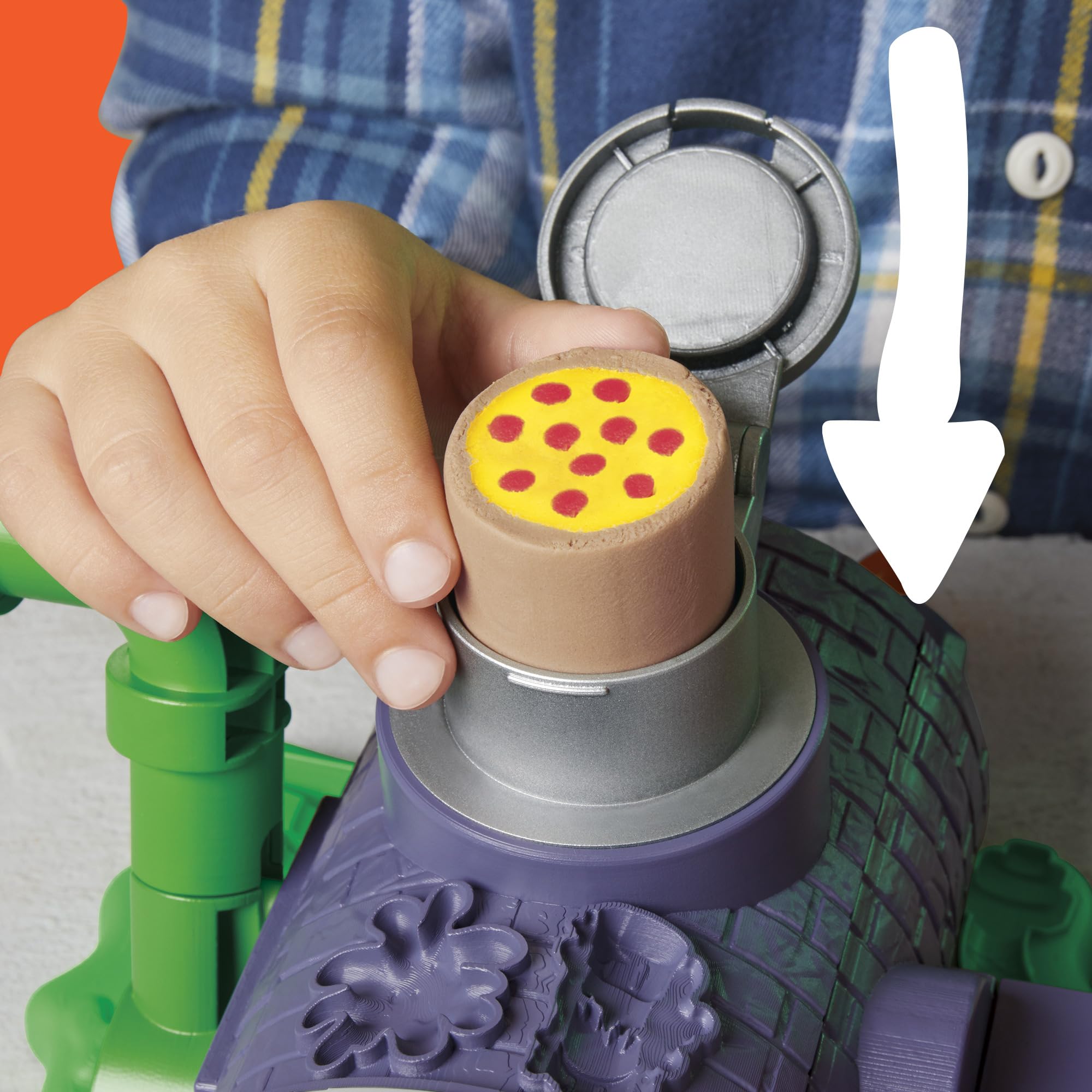 Play-Doh Teenage Mutant Ninja Turtles Slice & Blast Pizza Playset - Ages 4+ | Includes Mikey Figure 9