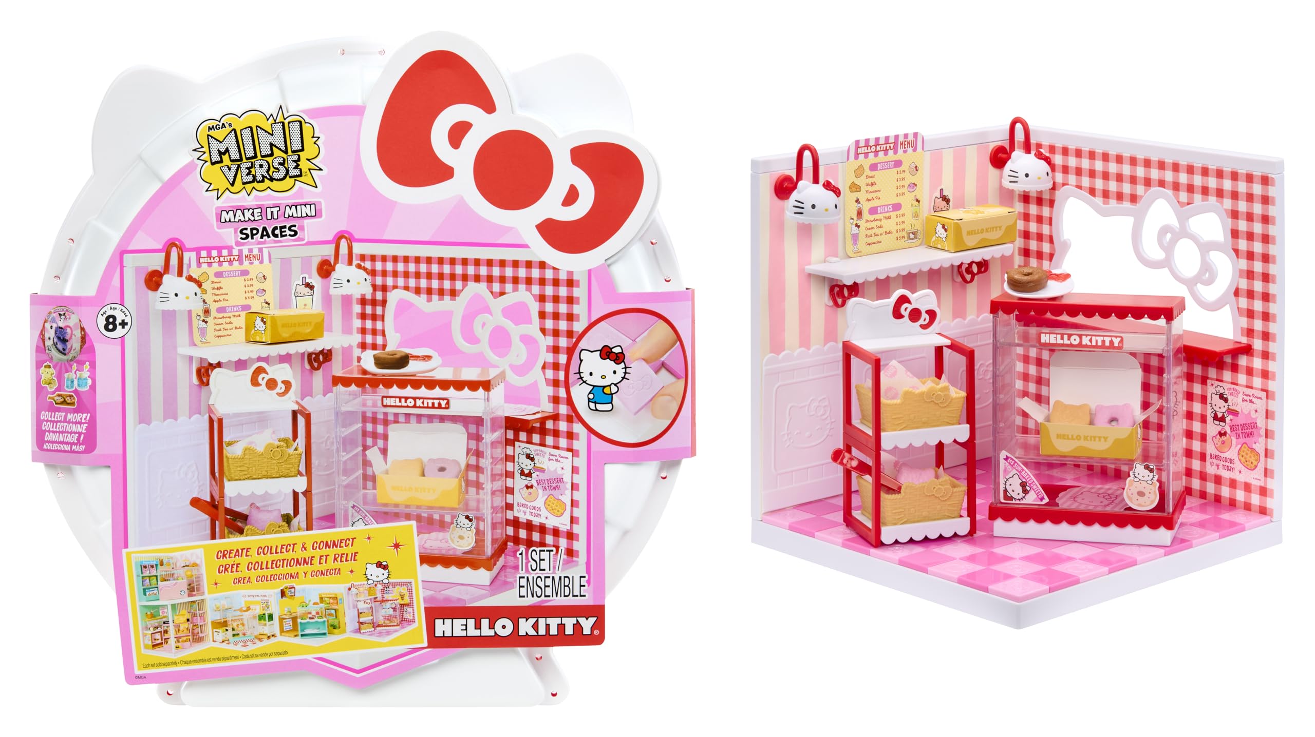 Miniverse Make It Mini Spaces Hello Kitty - Building Set for Kids 8+, DIY Craft Room Playset