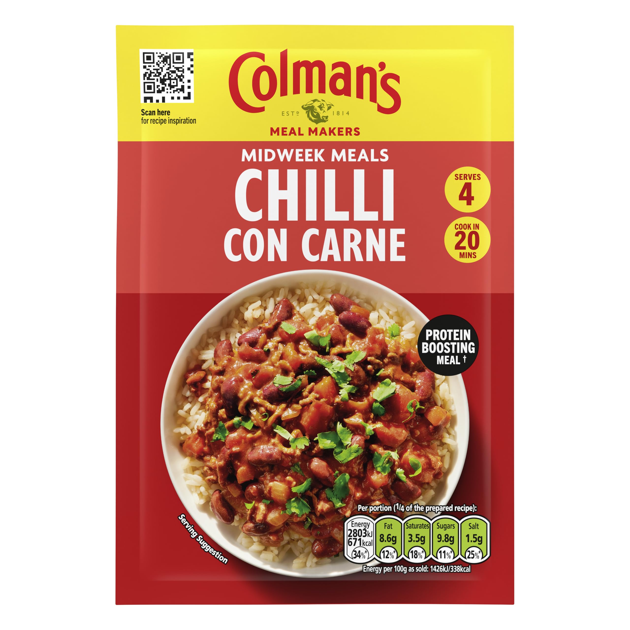 Colman's Chilli Con Carne Meal Maker Mix with Herbs & Spices - 50g