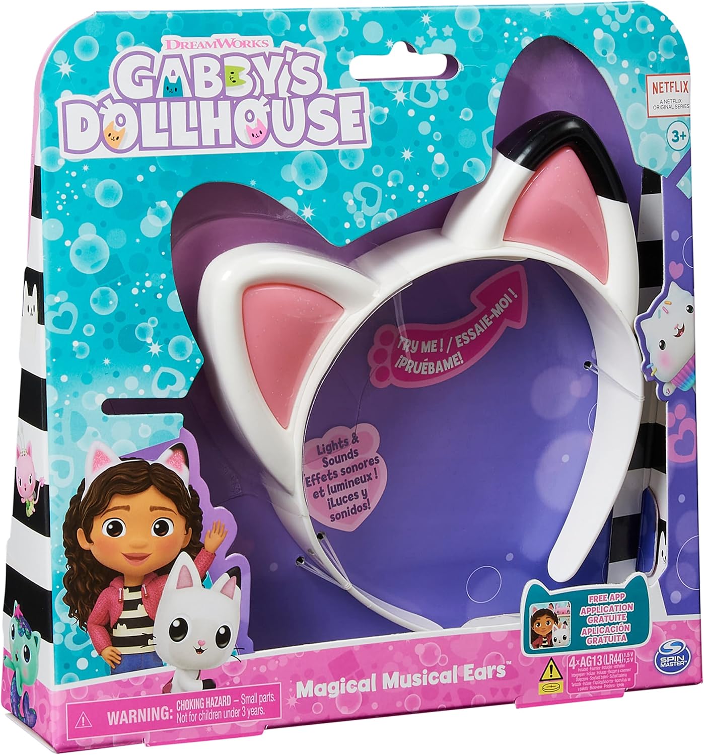 Gabby’s Dollhouse Magical Musical Cat Ears with Lights, Sounds & 3 Play Modes 4