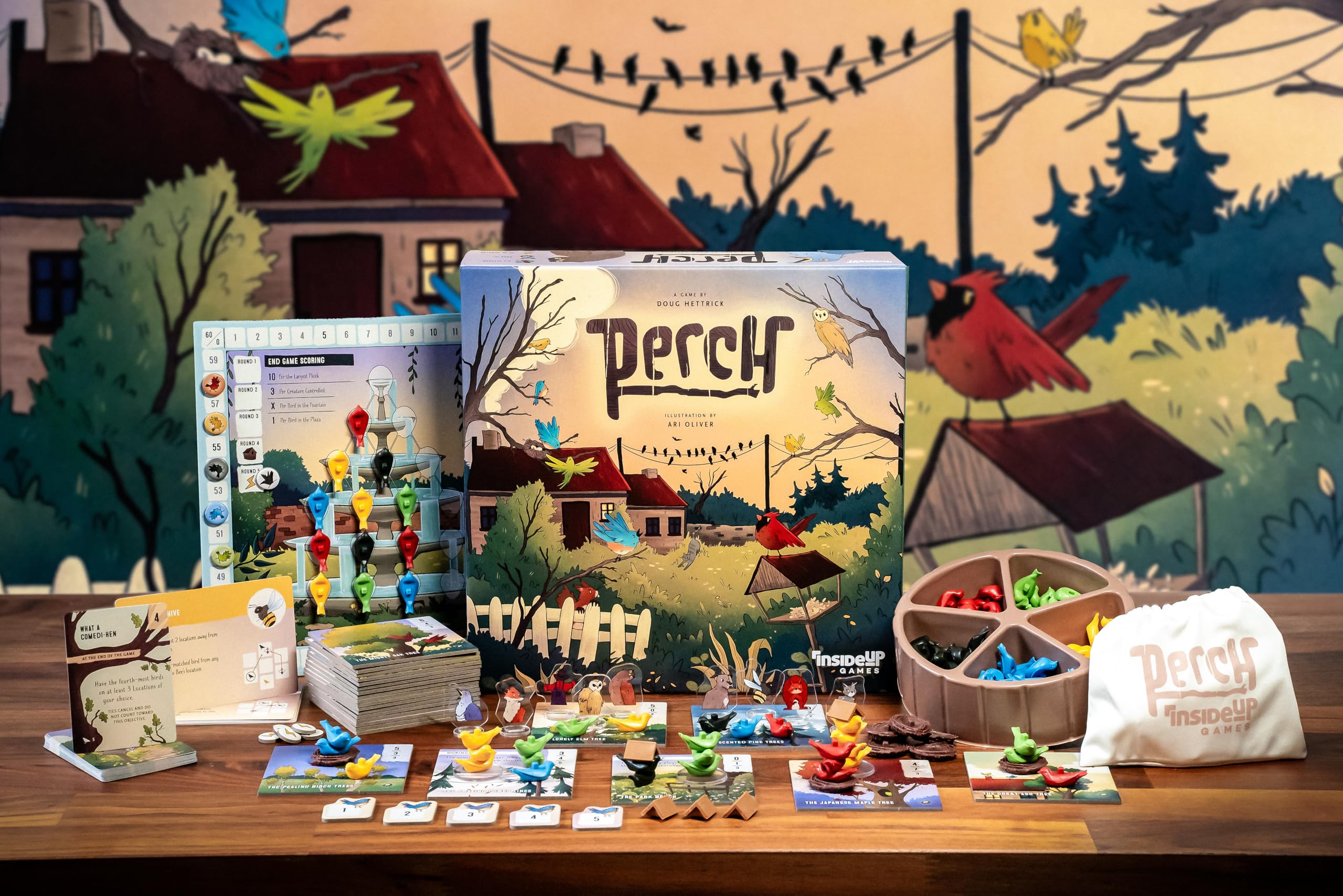 Inside Up Perch Board Game