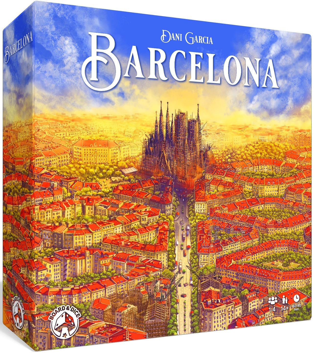 Board & Dice Barcelona Strategy Board Game | Ages 14+ | 1-4 Players | 60-90 Min