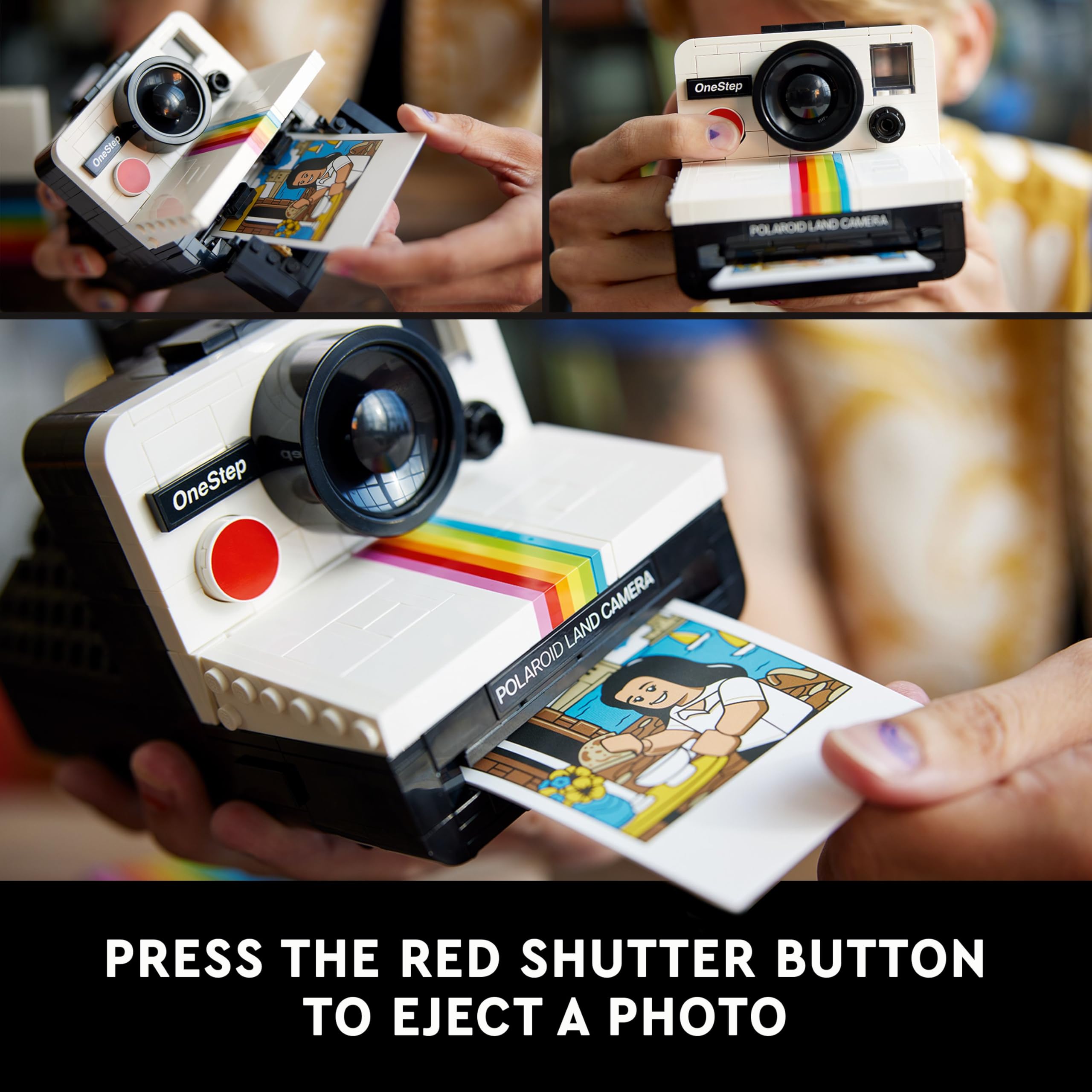 LEGO Ideas Polaroid OneStep SX-70 Camera Building Set 21345 | 516 Pieces | Age 18+ 4