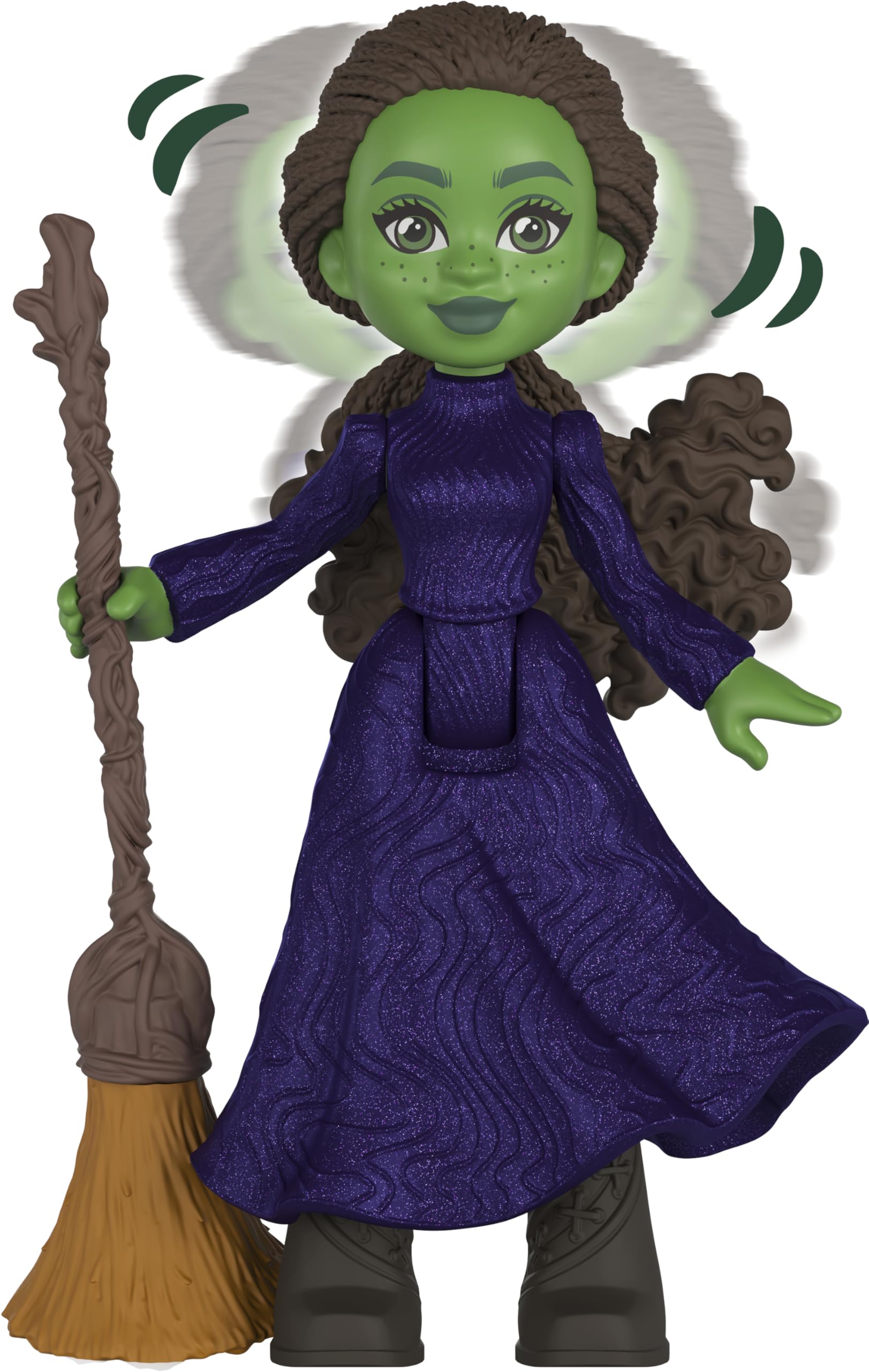 Mattel Universal Pictures’ Wicked Emerald City Playset with Glinda & Elphaba - 14-Piece Interactive Doll Playset for Kids 3