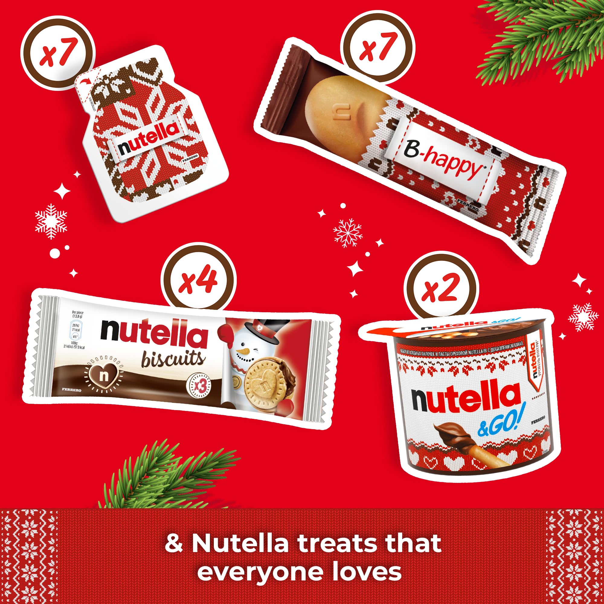 Nutella Christmas Advent Calendar 2025 - Assorted Spreads & Card Game 4