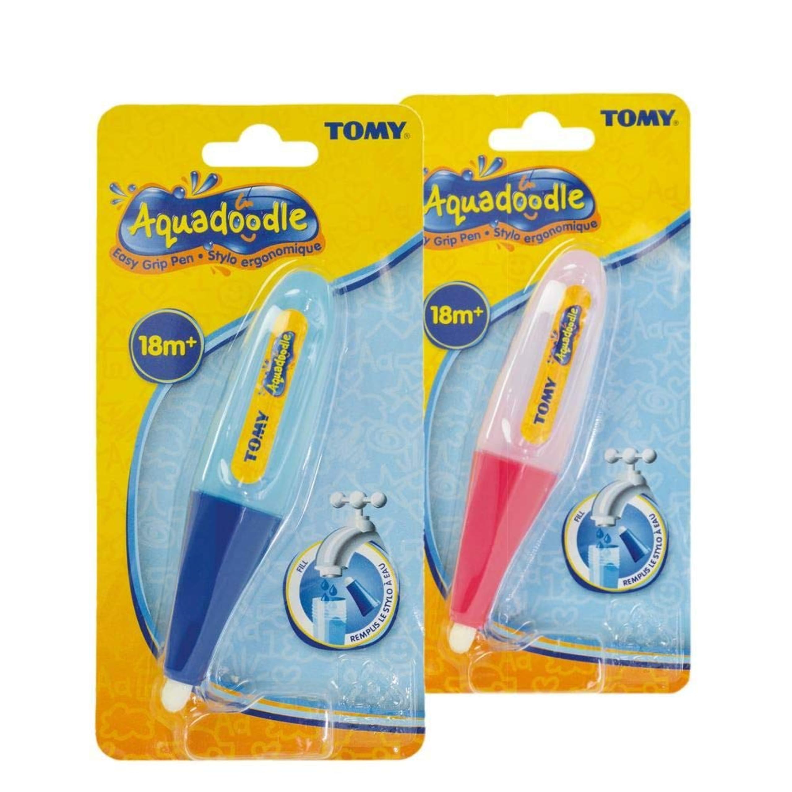 TOMY Aquadoodle Easy Grip Water Pen - Mess Free Colouring for Water Mats | Ages 18 Months+