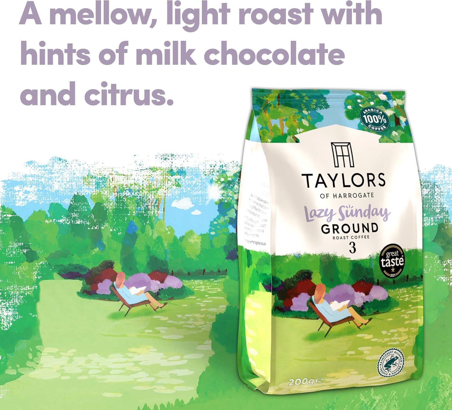 Taylors of Harrogate Lazy Sunday gemahlener Kaffee, 200 g (6er-Pack) – 1,2 kg insgesamt 5
