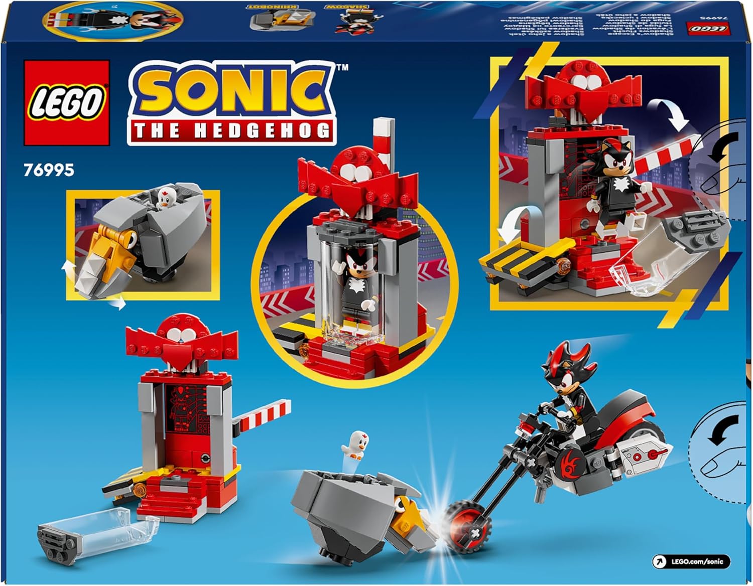 LEGO Sonic the Hedgehog Shadow the Hedgehog Escape Motorbike Playset - Building Set for Kids 8+ 5