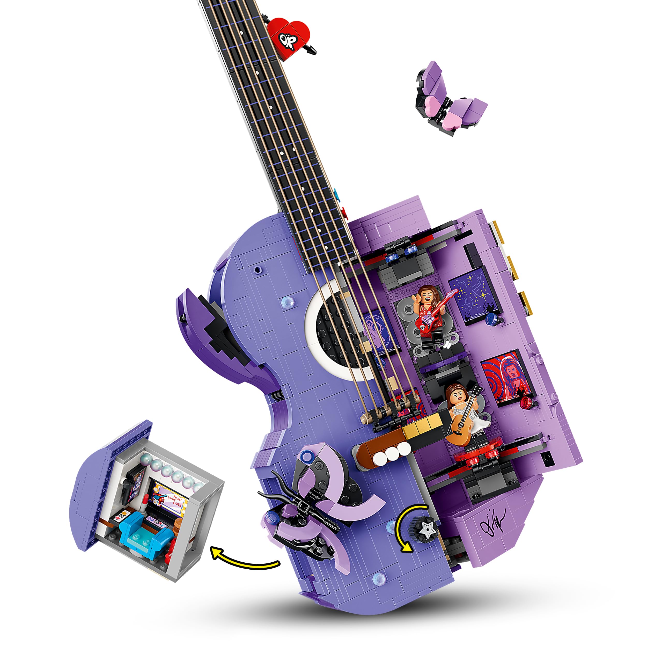 LEGO Editions Olivia Rodrigo's Dual Guitar Building Set - 2 Minifigures | Ages 14+ 3