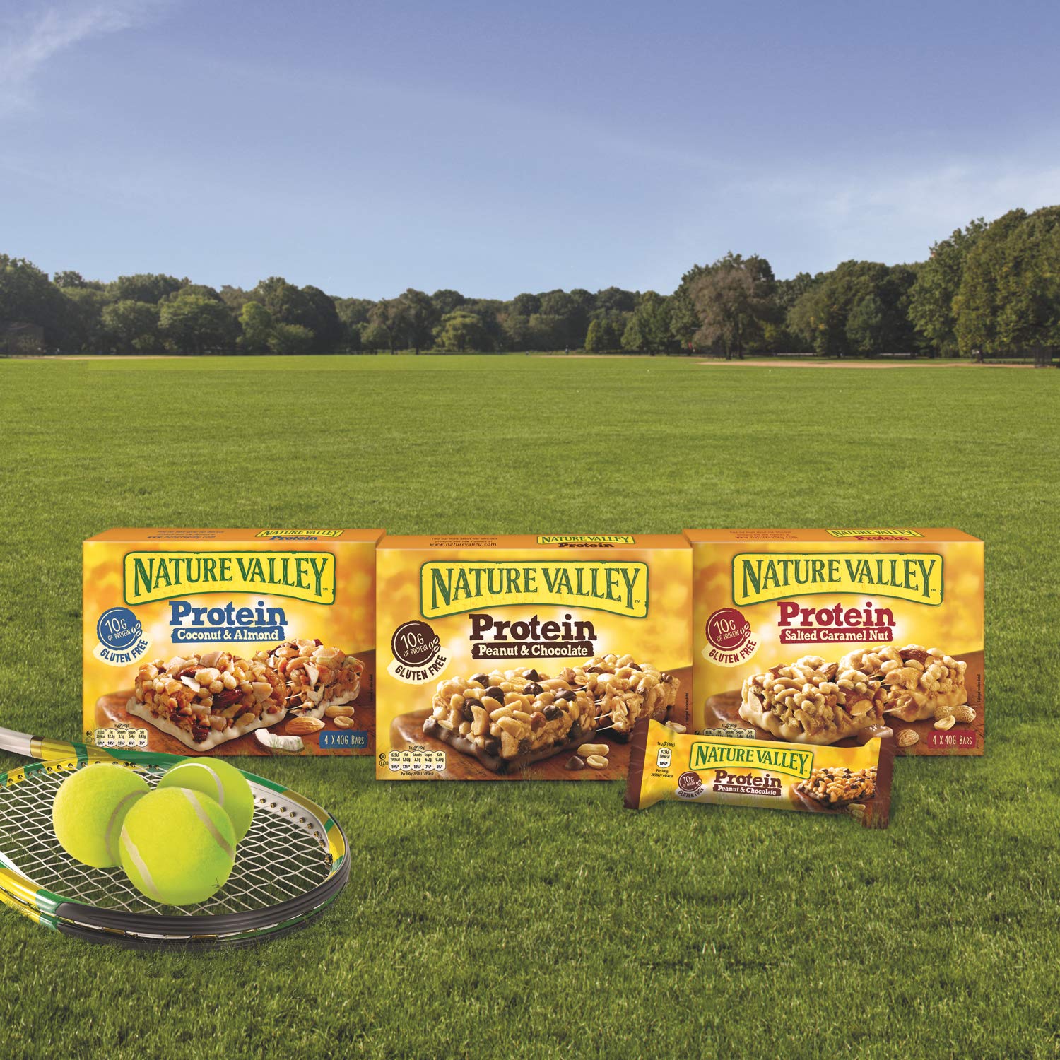 Nature Valley Protein-Müsliriegel mit gesalzenen Karamell-Nüssen, glutenfrei, 12 x 40 g 5