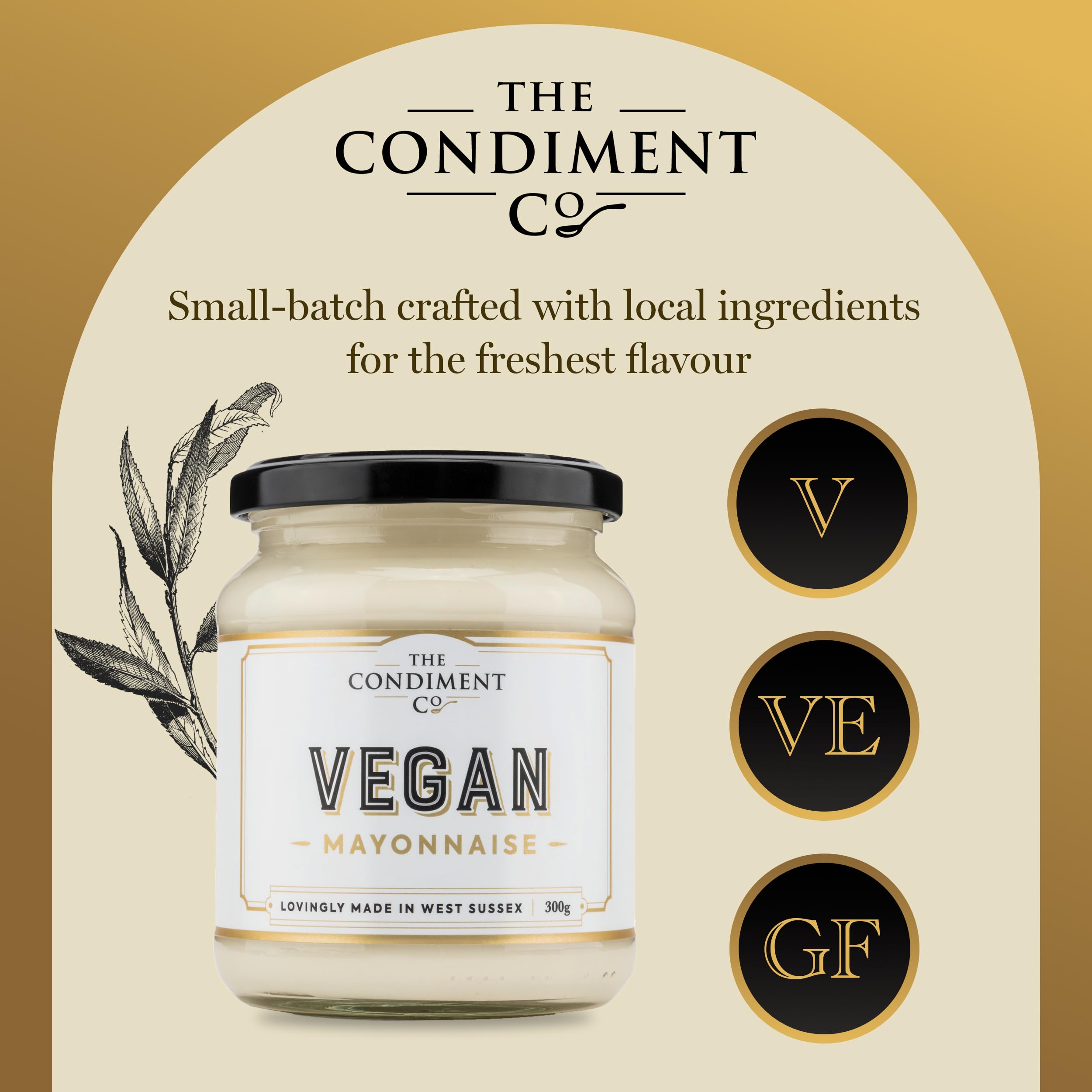 The Real Condiment Co - Vegan Mayonnaise 300ml