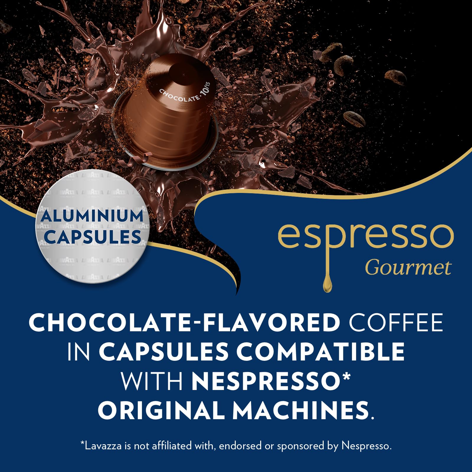 Lavazza Espresso Gourmet Chocolate - Nespresso Original Machine-Compatible Coffee Capsules 7