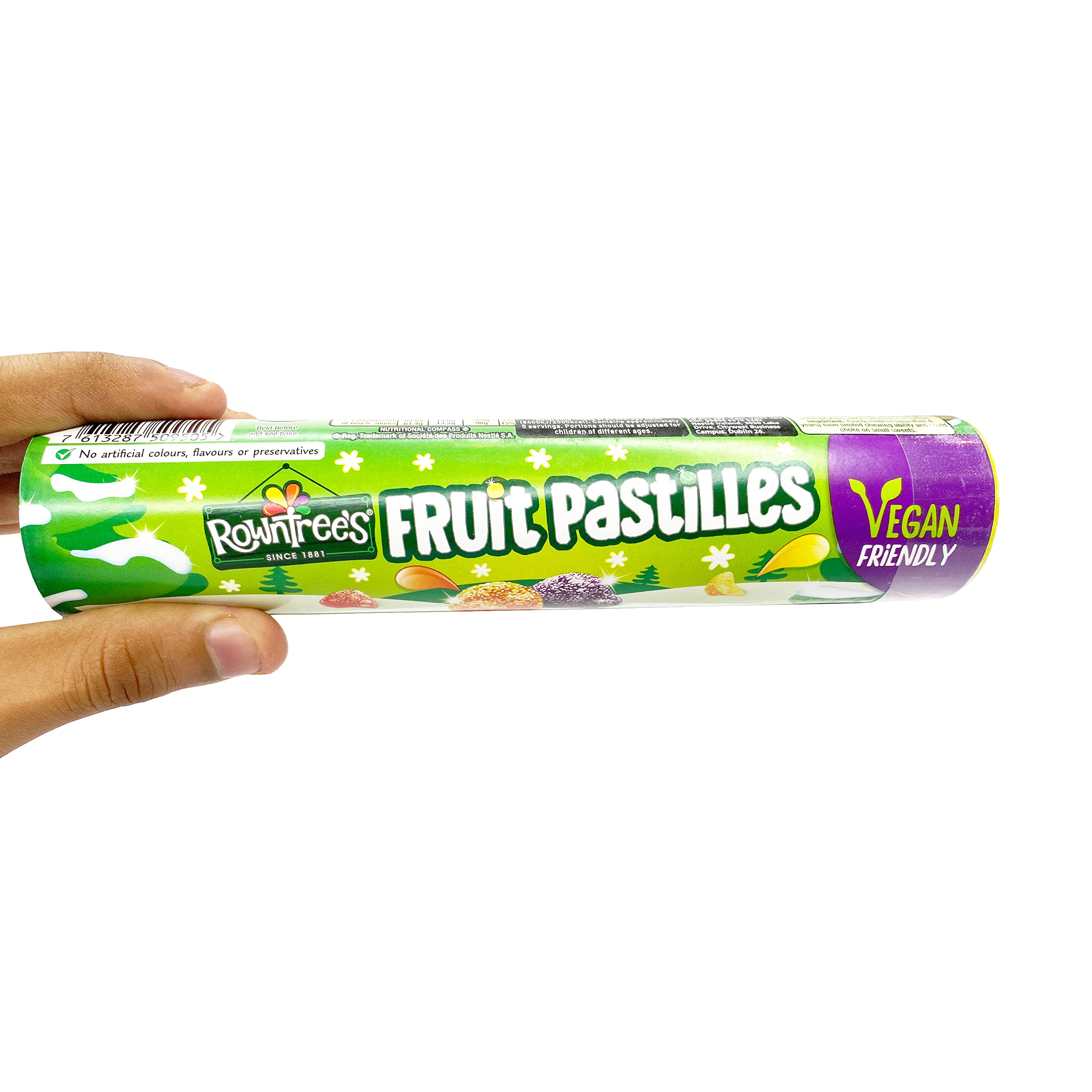 Rowntree's Fruit Pastilles Giant Tube - 115g Vegan Chewy Fruit Sweets 7