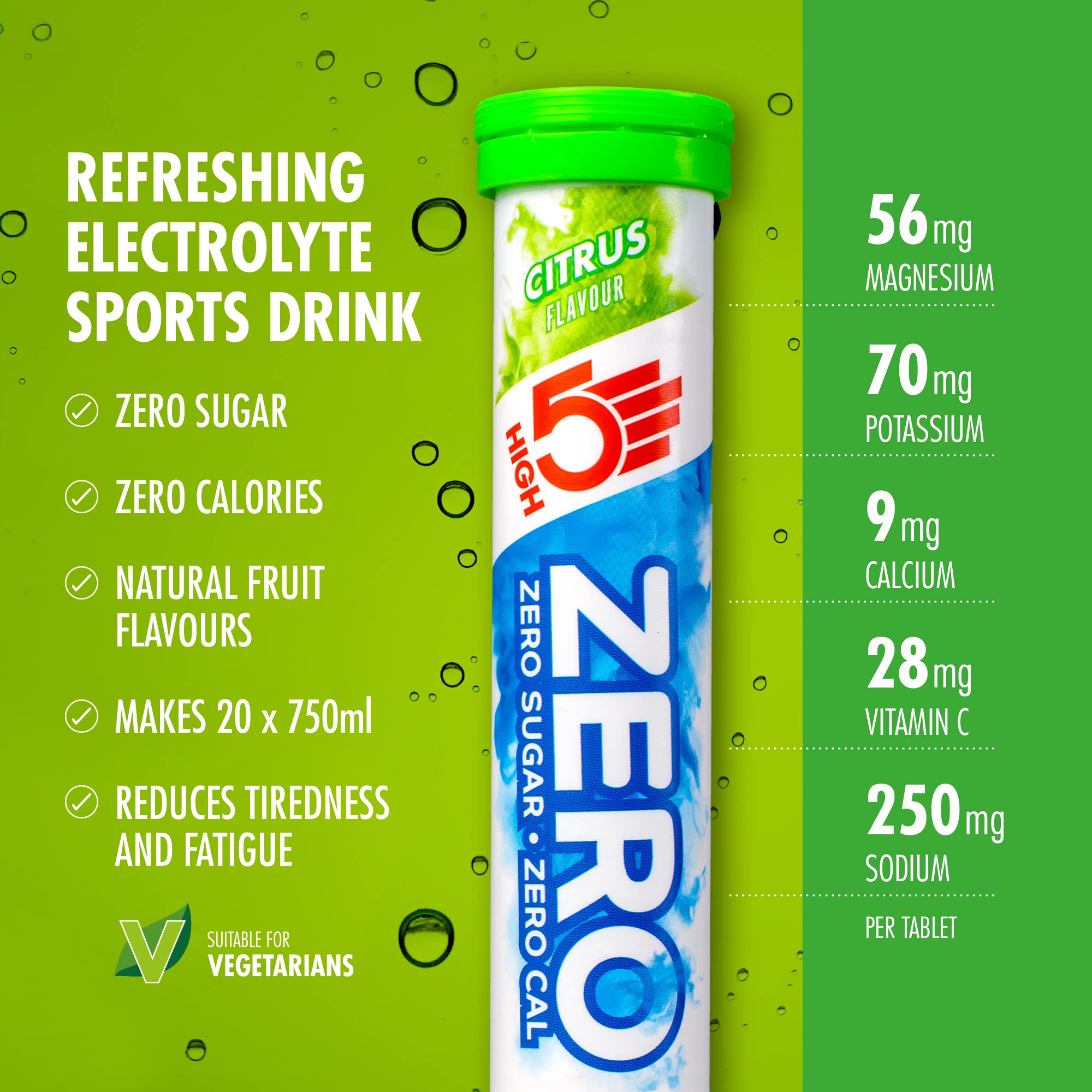 HIGH5 ZERO Electrolyte Tablets with Vitamin C | Sugar-Free Hydration for Sports & Daily Use 3