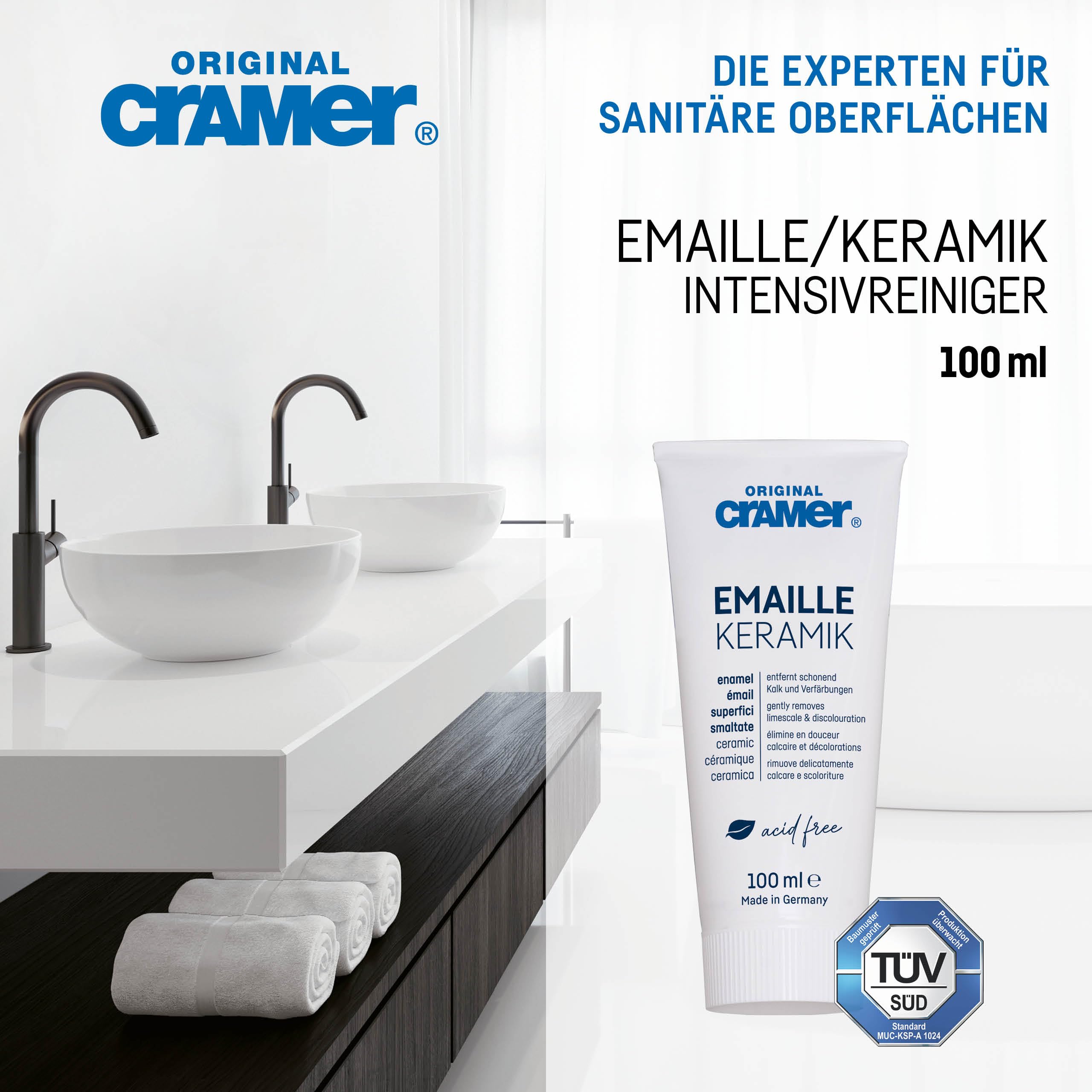 Cramer Enamel Cleaner - Acid-Free Gentle Cleansing | 100 ml | Paste