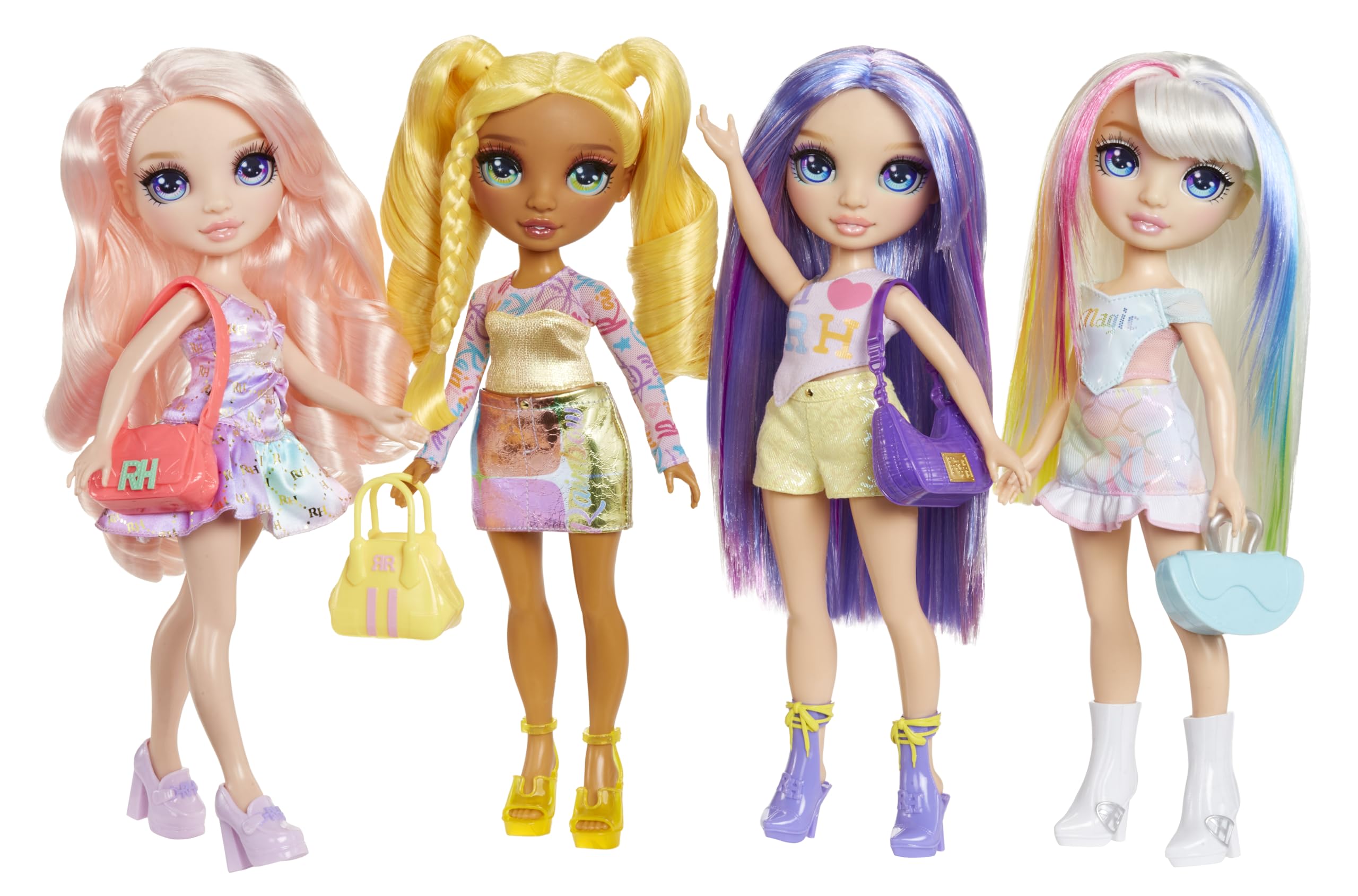 Rainbow High Bella Chic Pink Fashion Doll with Statement Outfit & Handbag 7