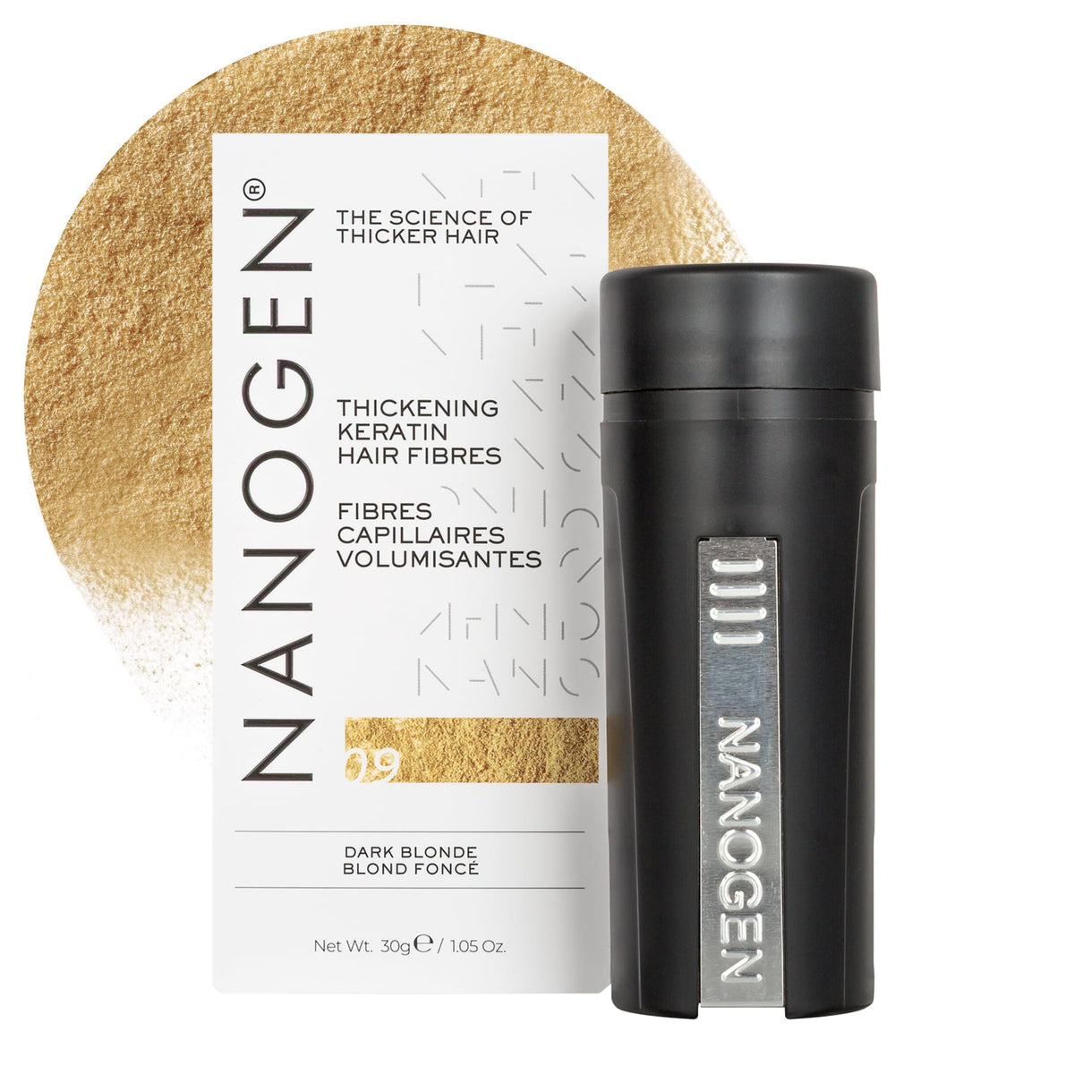 Nanogen Hair Fibres - 30 g, Dark Blonde