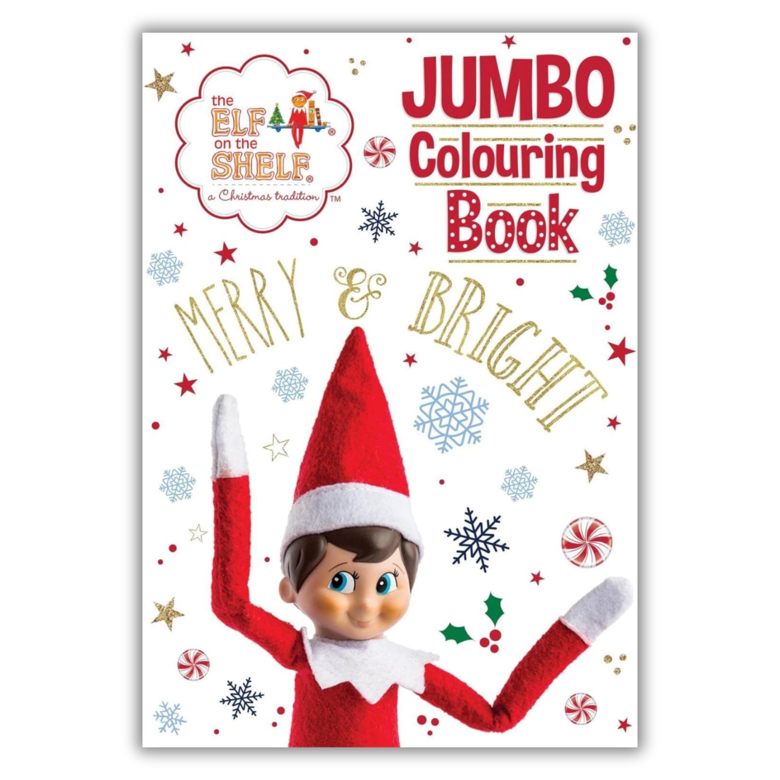 Elf on the Shelf Jumbo Colouring Book - 160 Pages of Christmas Activities for Kids 8